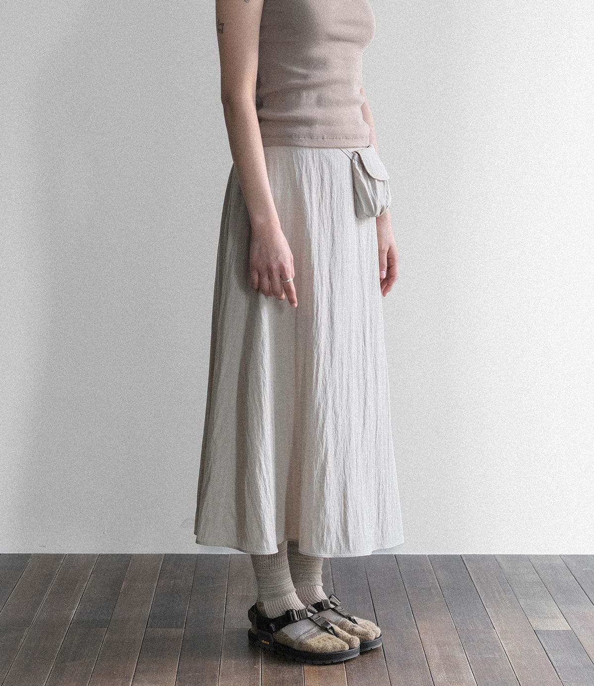 에메모가든(MMOGARDEN) (w) pocket bag skirt (3colors)