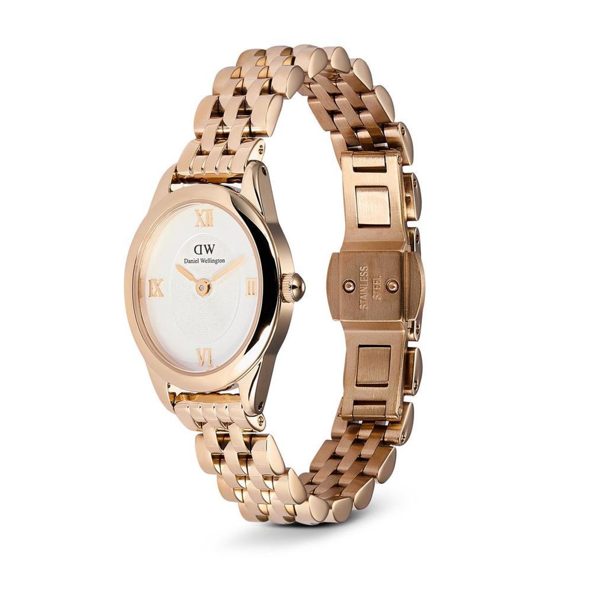 다니엘 웰링턴(DANIEL WELLINGTON) OPHELIA MINI 로즈골드 미니멀 로마인덱스 여성시계