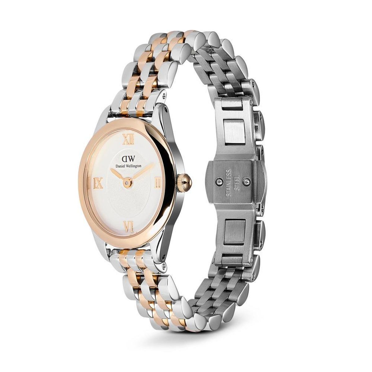 다니엘 웰링턴(DANIEL WELLINGTON) OPHELIA MINI TWO-TONE 실버+로즈골드 콤비 데일리 워치
