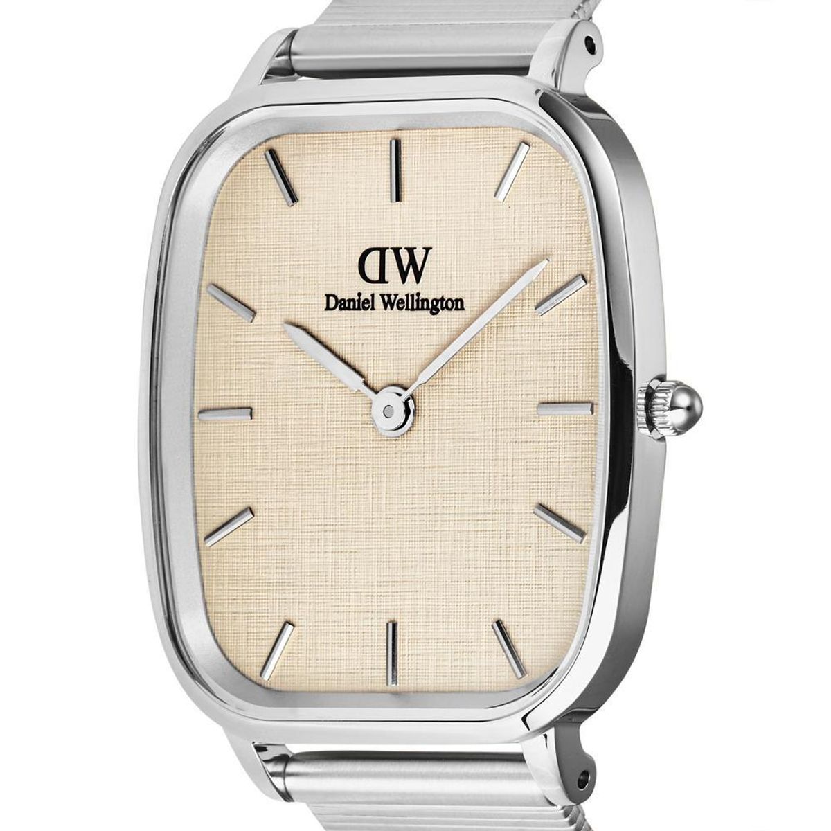 다니엘 웰링턴(DANIEL WELLINGTON) MARLON LINEN 빈티지 실버 와이어 메탈밴드 남자시계