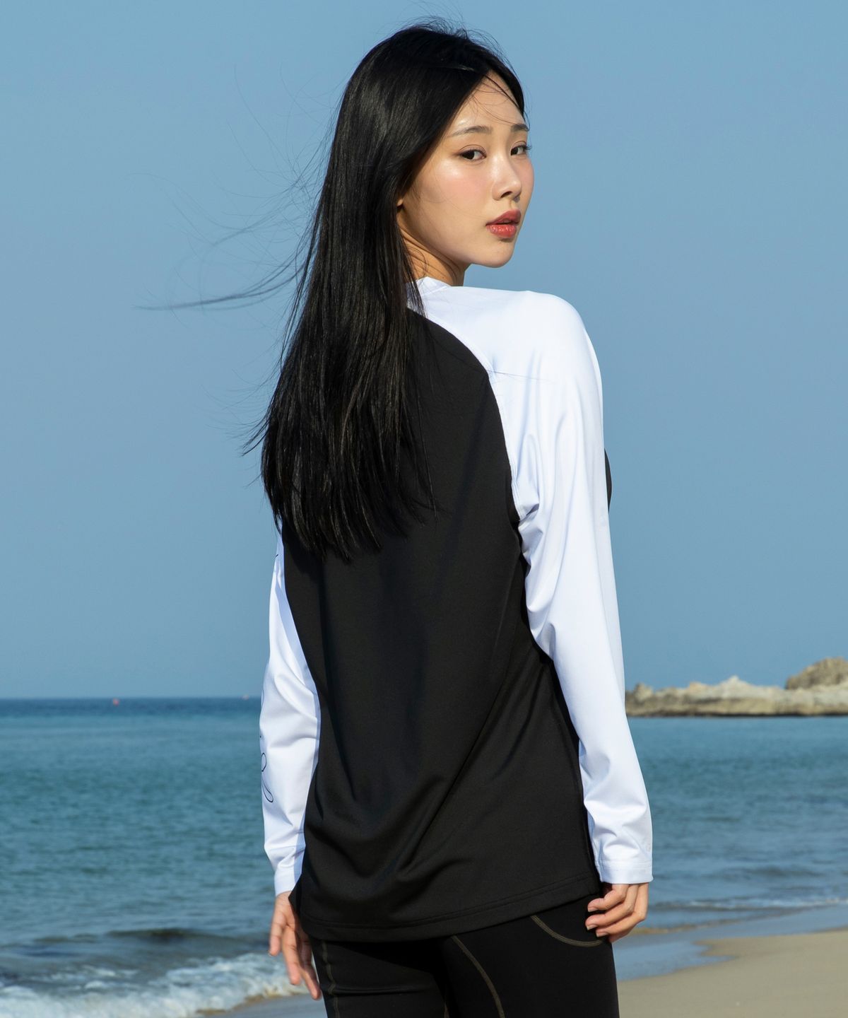 글랙(GLACK) GT144 두들 로고 롱슬리브 래쉬가드 (WHITE)
