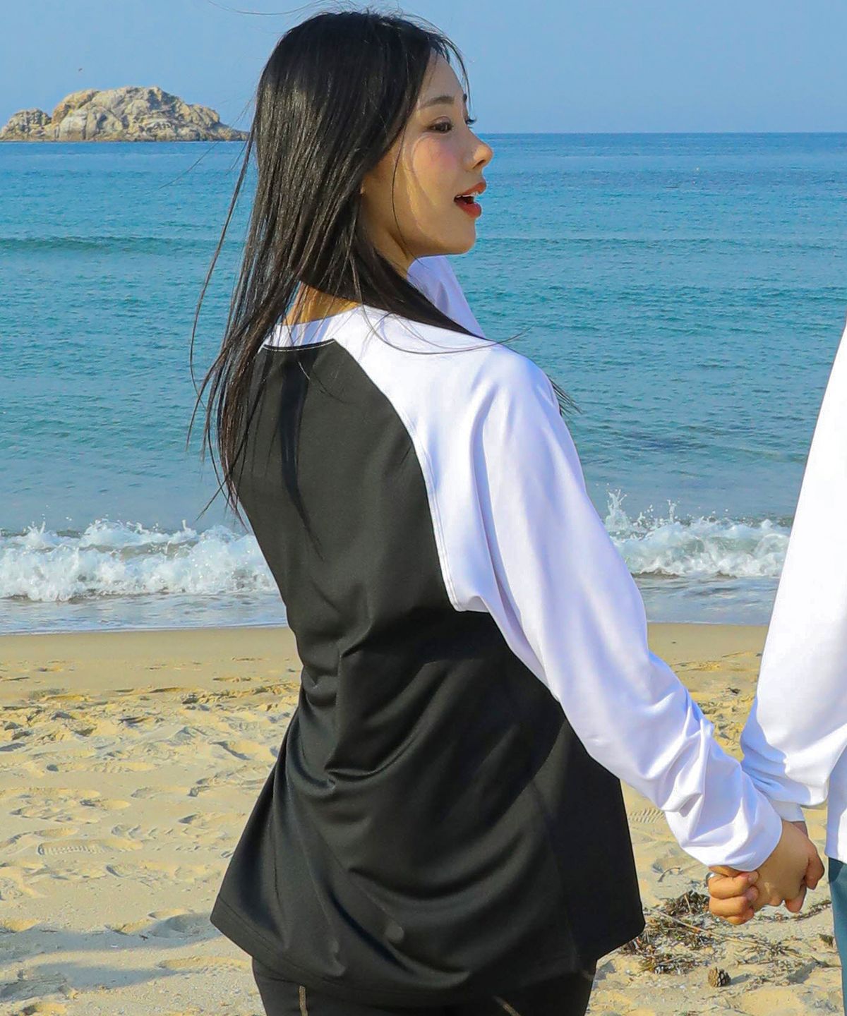 글랙(GLACK) GT144 두들 로고 롱슬리브 래쉬가드 (WHITE)