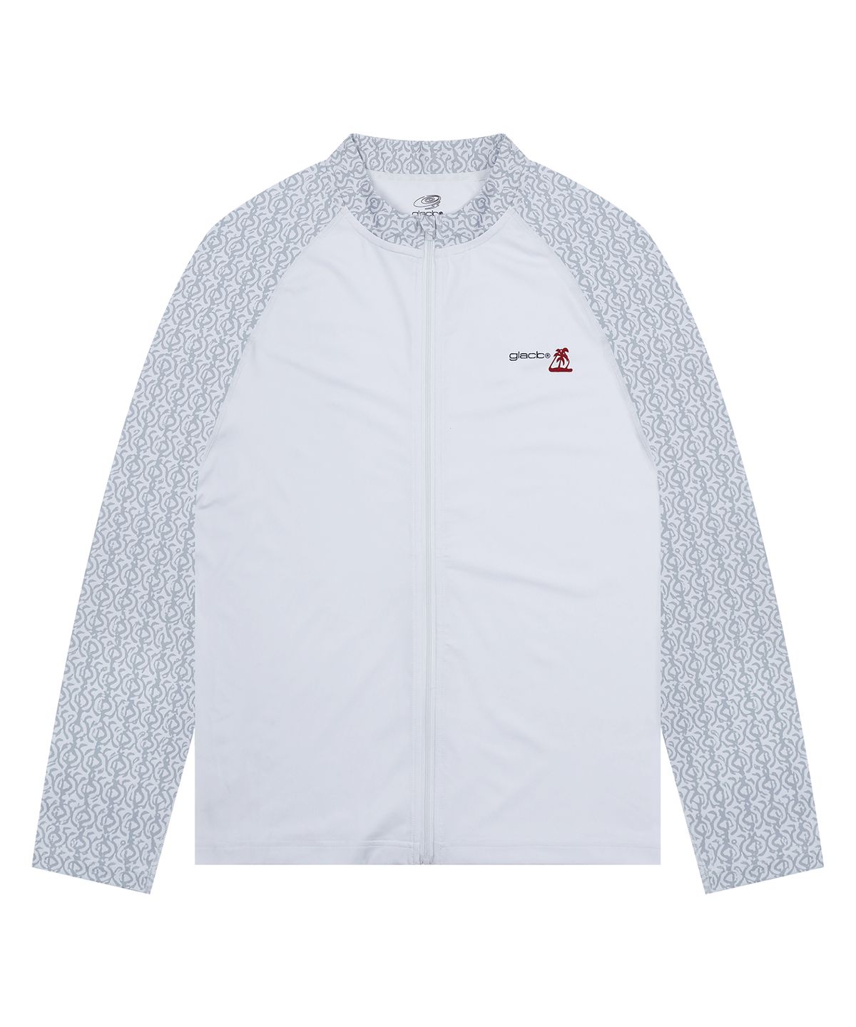 글랙(GLACK) GT146 네이티브 패턴 집업 래쉬가드 (WHITE)