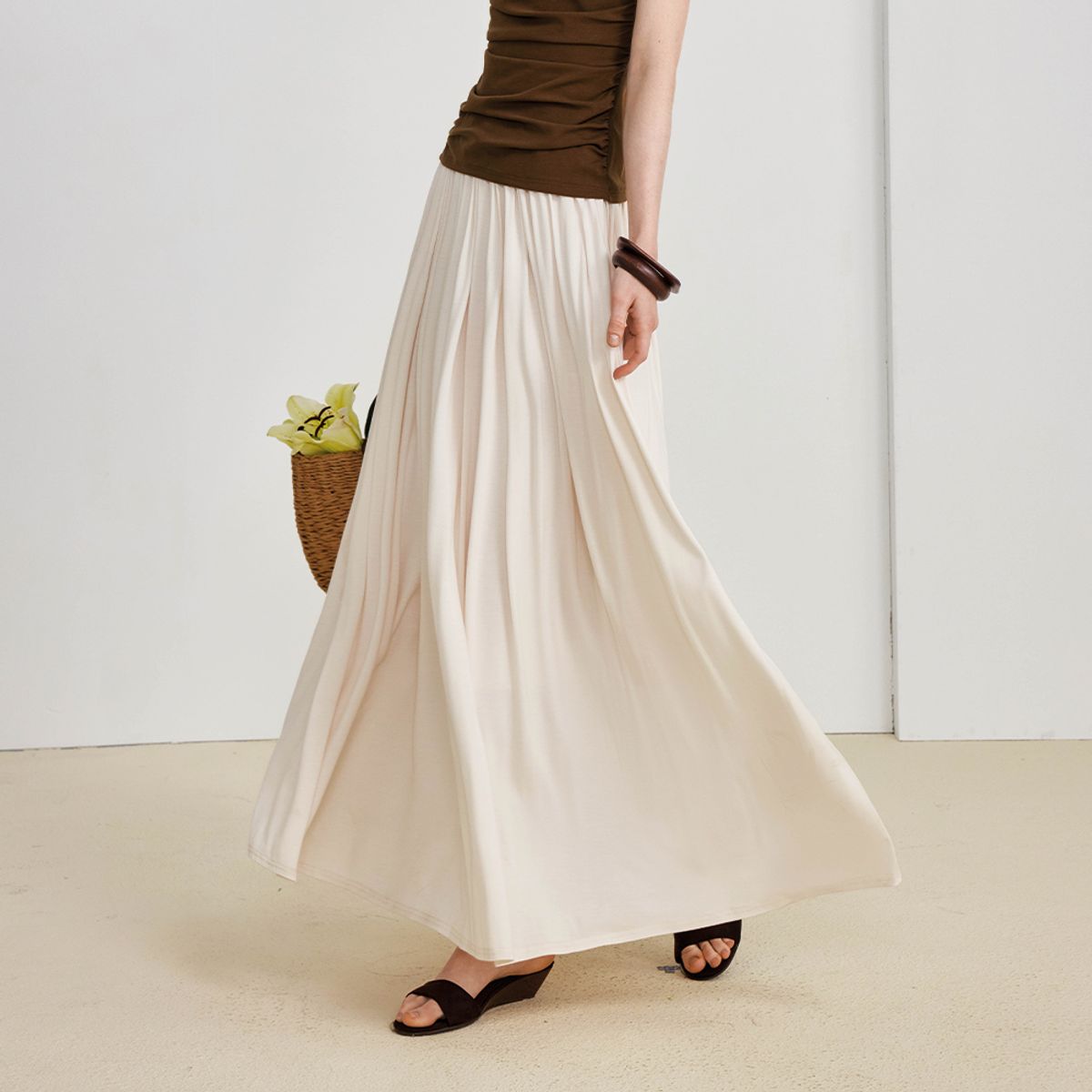 와이와이아이엠(YYIAM) YY_Elegance goddess pleated skirt_2color