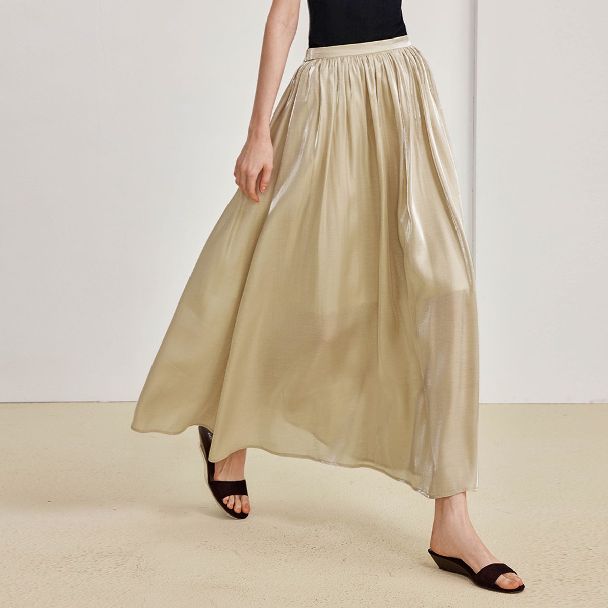 와이와이아이엠(YYIAM) YY_Mermaid a-line skirt_2color
