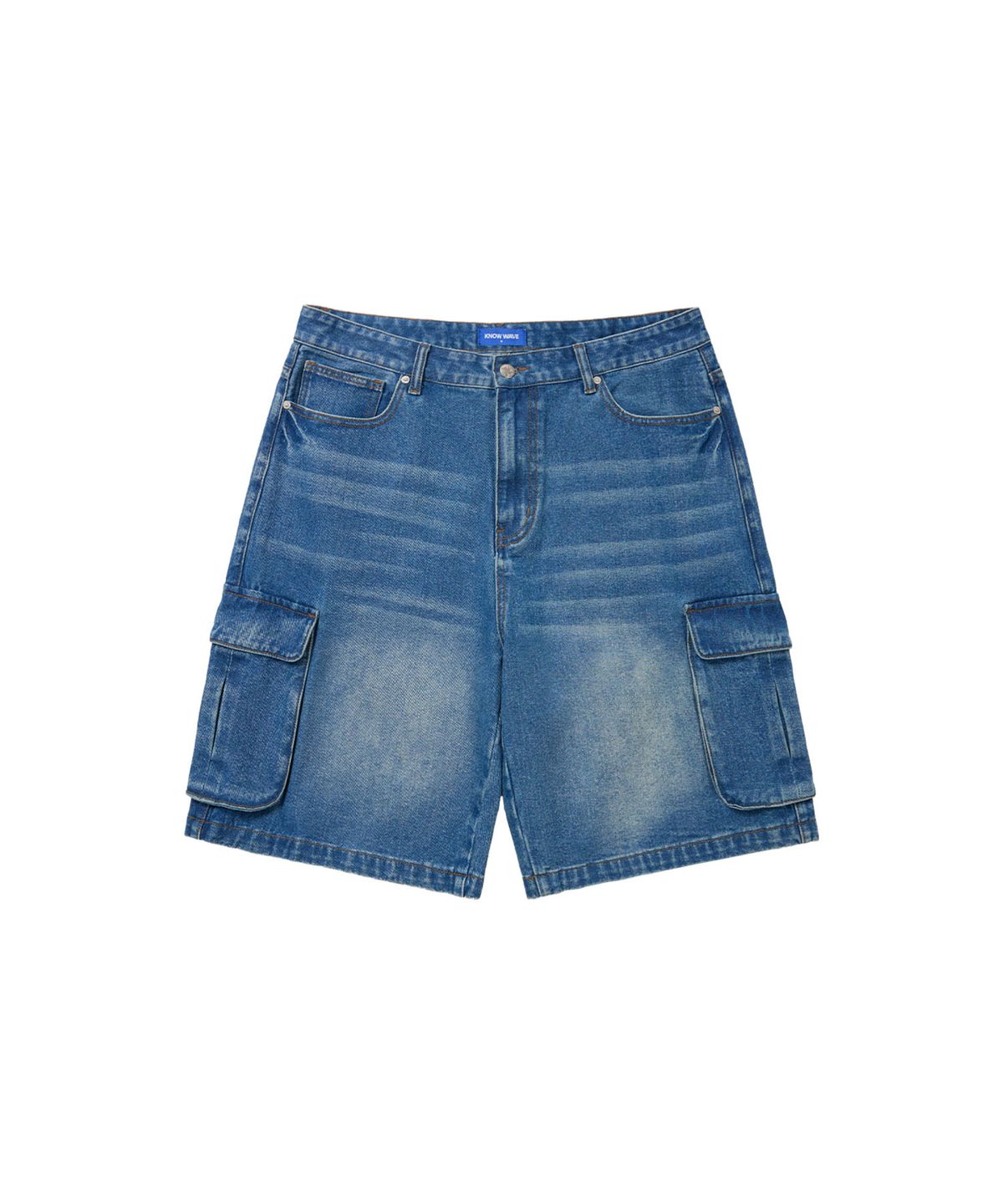 노우웨이브(KNOW WAVE) KNOW WAVE CARGO BERMUDA PANTS KNB25002BLU (BLUE)