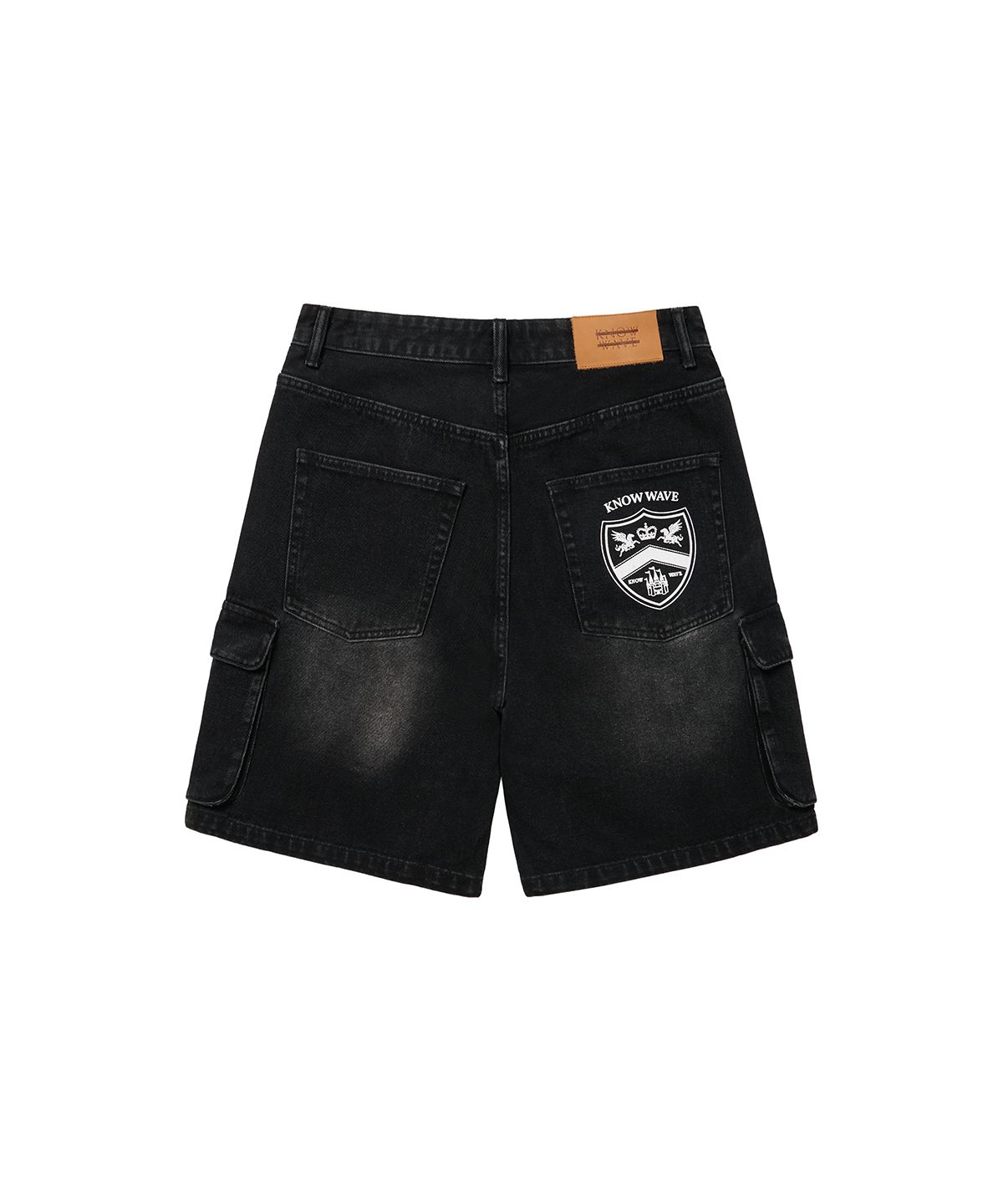 노우웨이브(KNOW WAVE) KNOW WAVE CARGO BERMUDA PANTS KNB25002BLK (BLACK)
