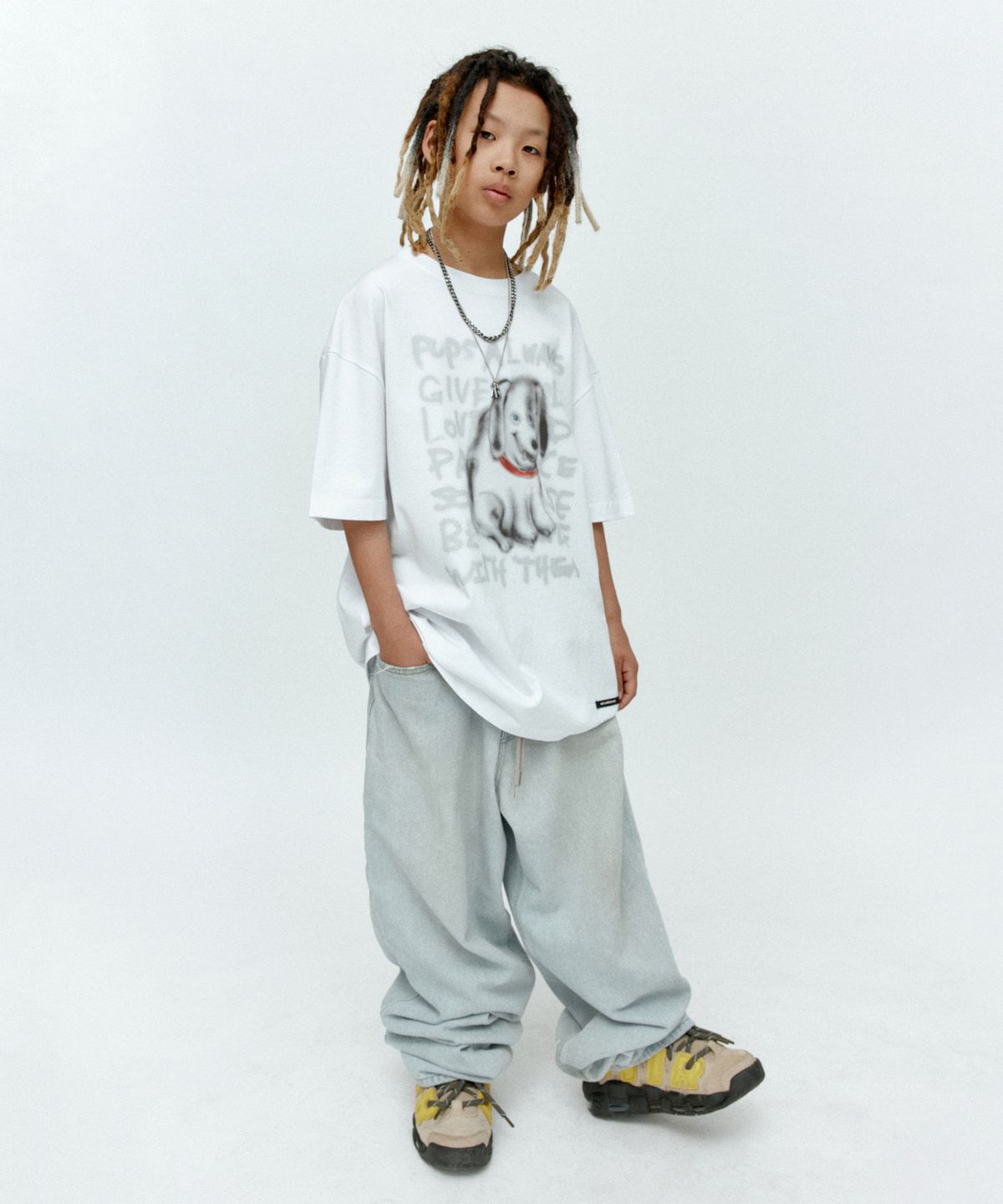 앤더슨벨(ADSB ANDERSSON BELL) (에센셜) 유니섹스 퍼피 티셔츠 atb1409u(WHITE)
