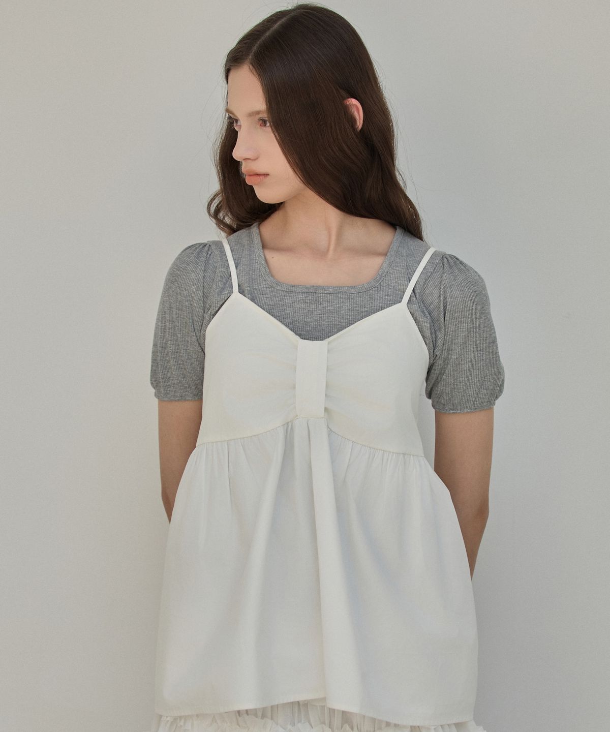 엘리오티(ELLIOTI) Moonlight Sleeveless Blouse_2Color