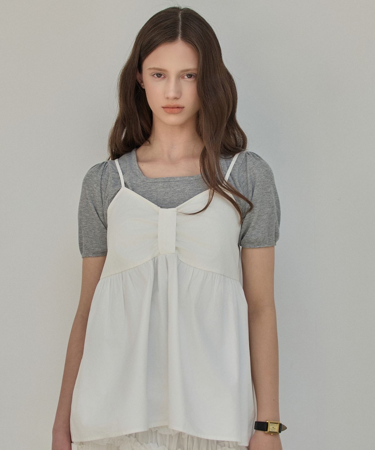 엘리오티(ELLIOTI) Moonlight Sleeveless Blouse_2Color