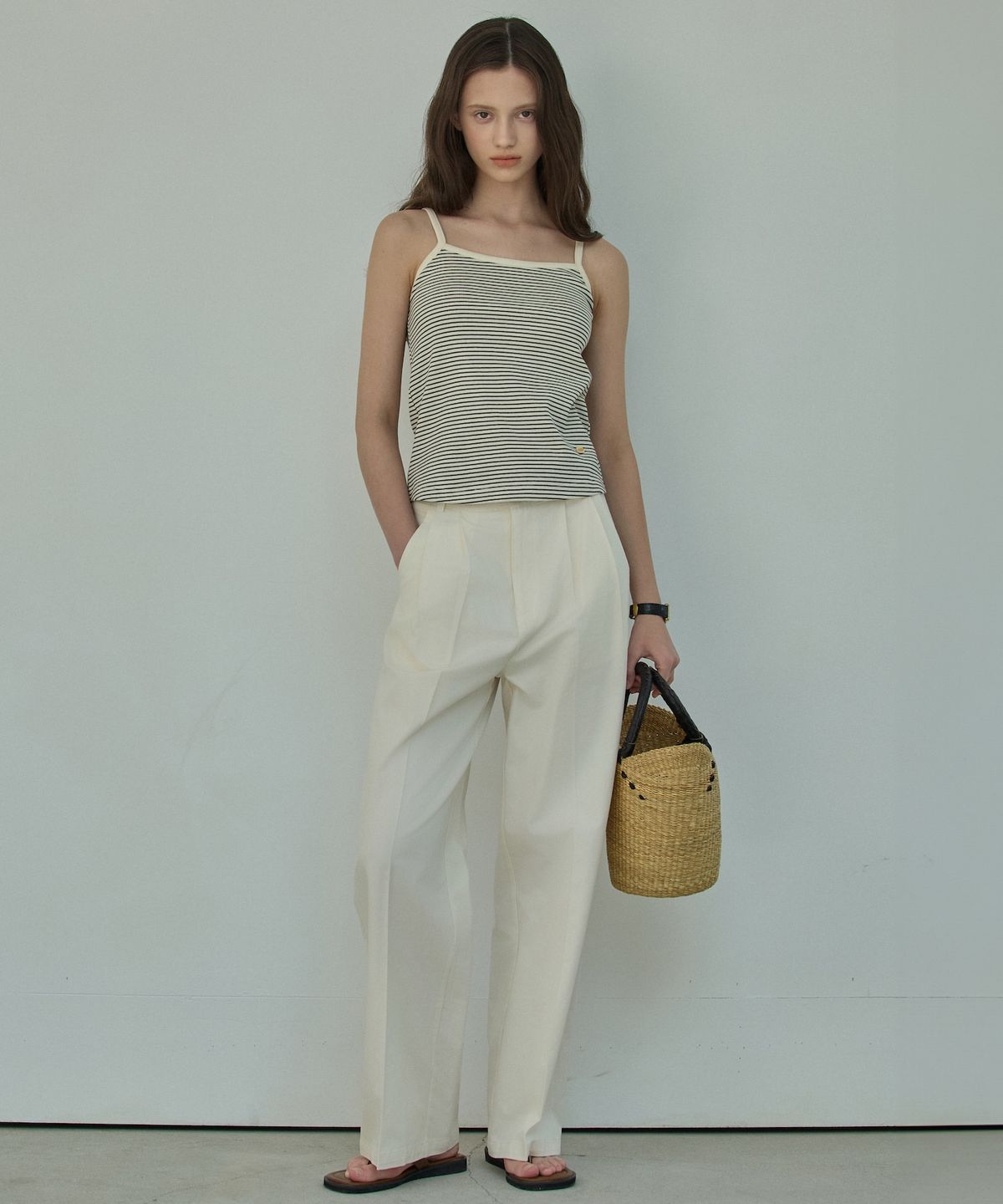 엘리오티(ELLIOTI) Stripe sleeveless Top_3Color
