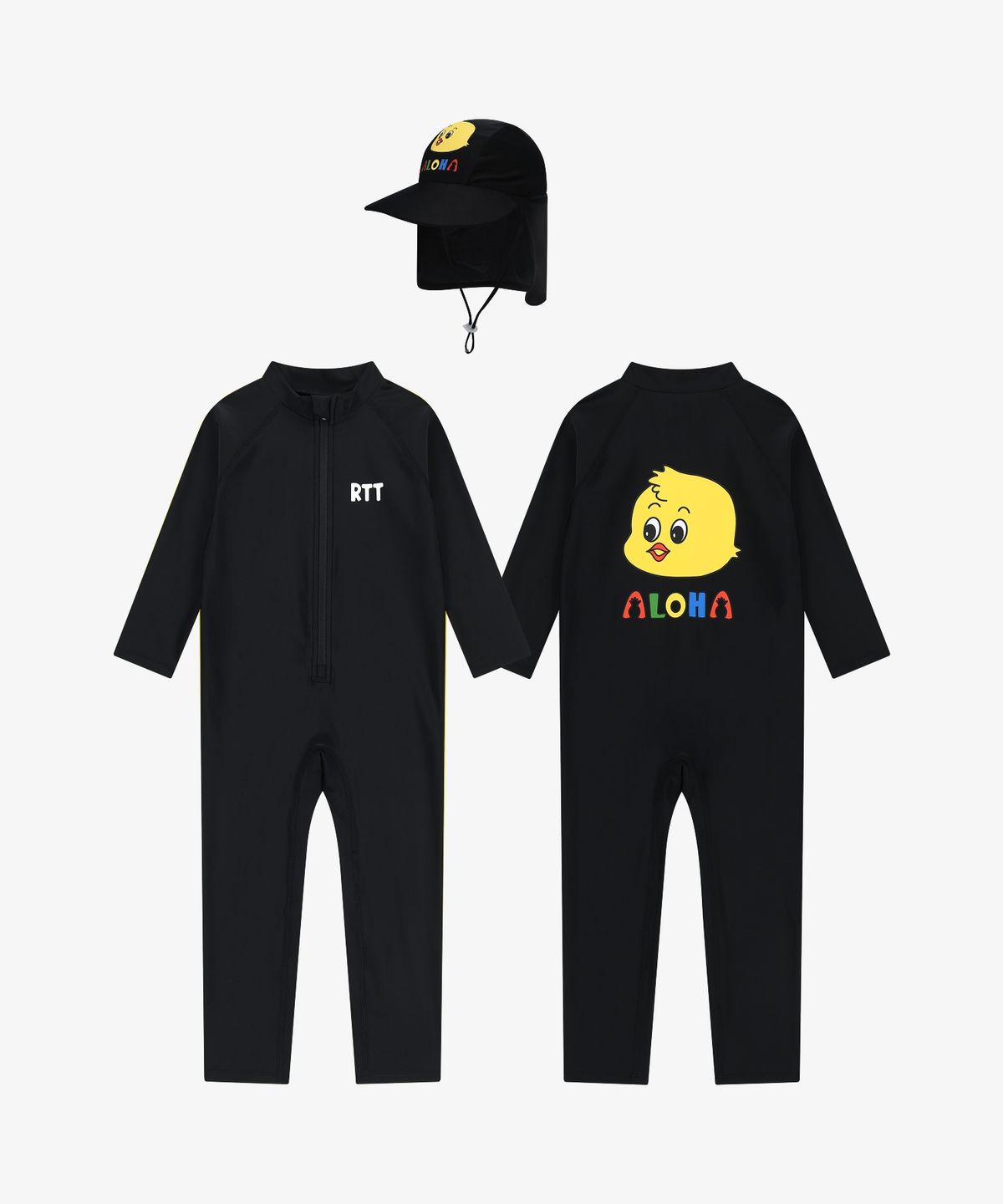 로토토베베(ROTOTOBEBE) 트로피컬래쉬가드남세트 블랙