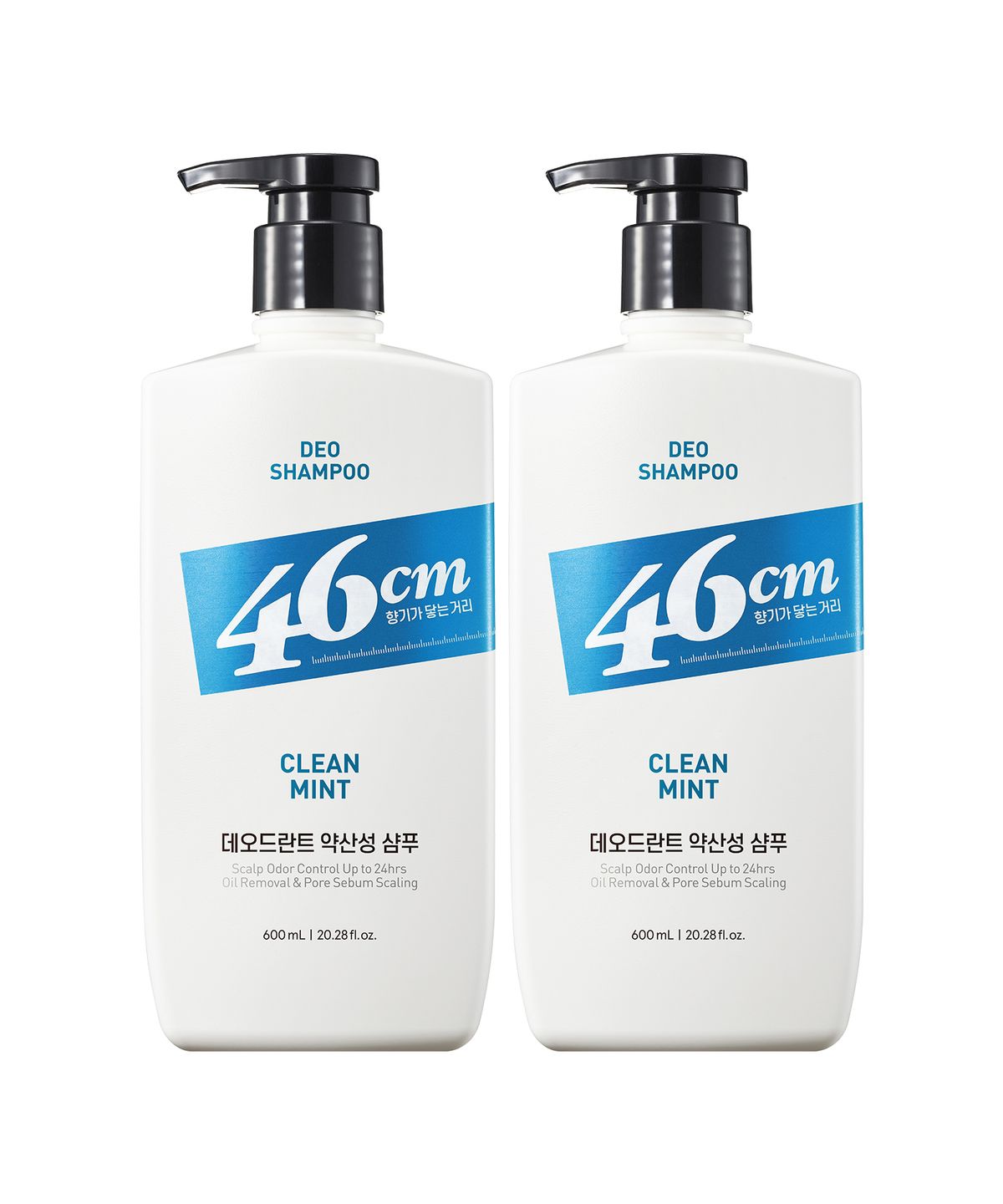 엘라스틴(ELASTINE) [옵션선택] 46cm 두취케어 약산성 데오드란트 샴푸 600ml x 2개+추가증정