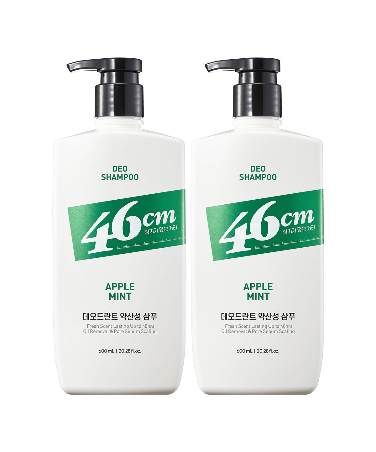 엘라스틴(ELASTINE) [옵션선택] 46cm 두취케어 약산성 데오드란트 샴푸 600ml x 2개+추가증정