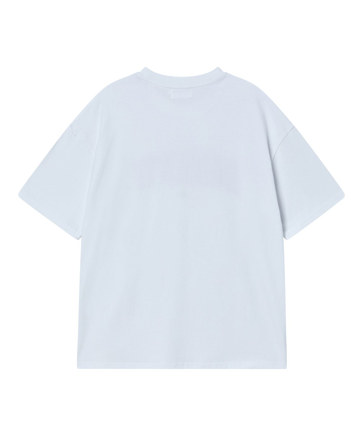 비욘드클로젯(BEYOND CLOSET) 노맨틱 유니버시티 로고 반팔 티셔츠 화이트