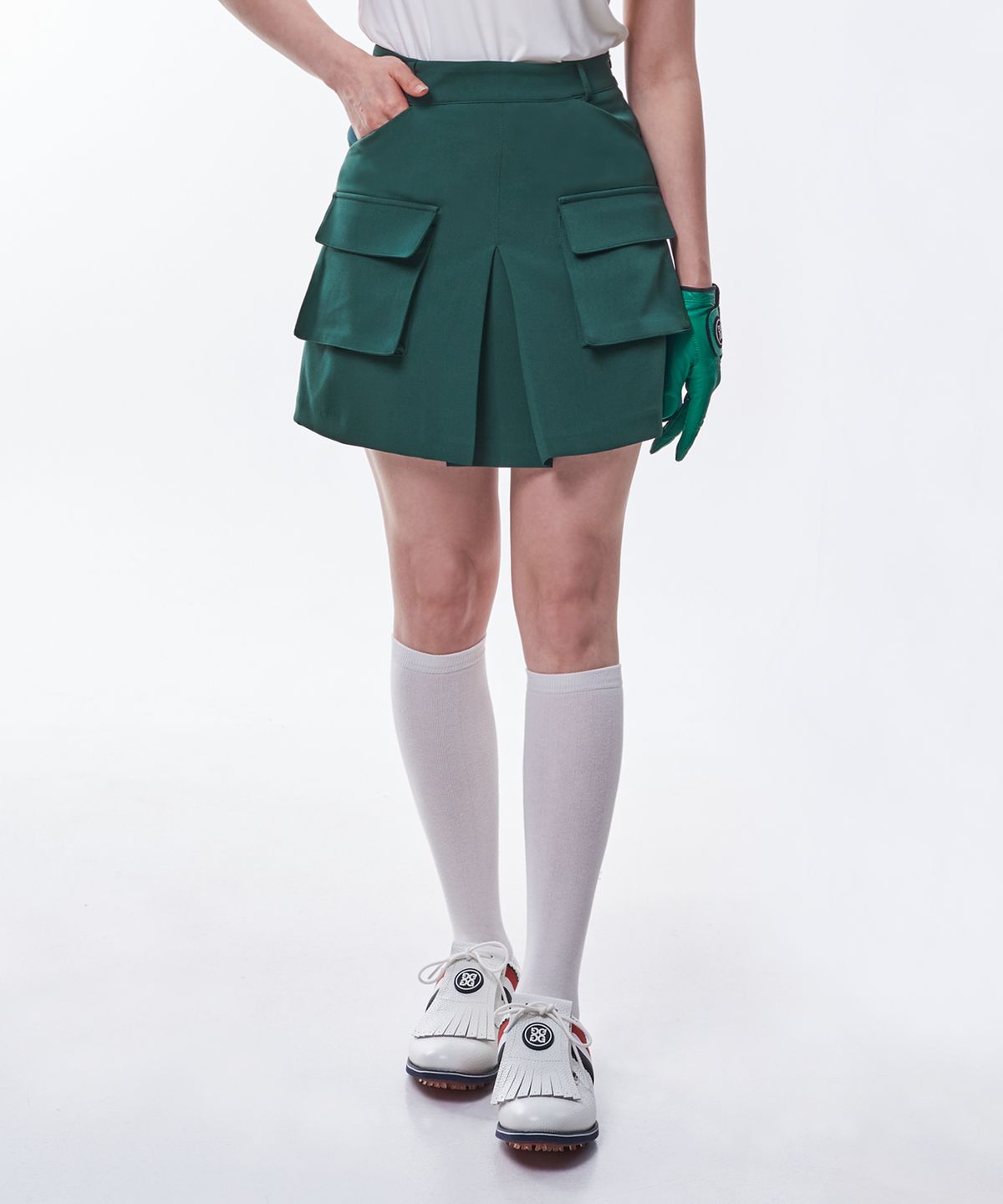 투엘라(2ELA) 세렌디 여성 카고 포켓 플리츠 골프 스커트 3 Colors