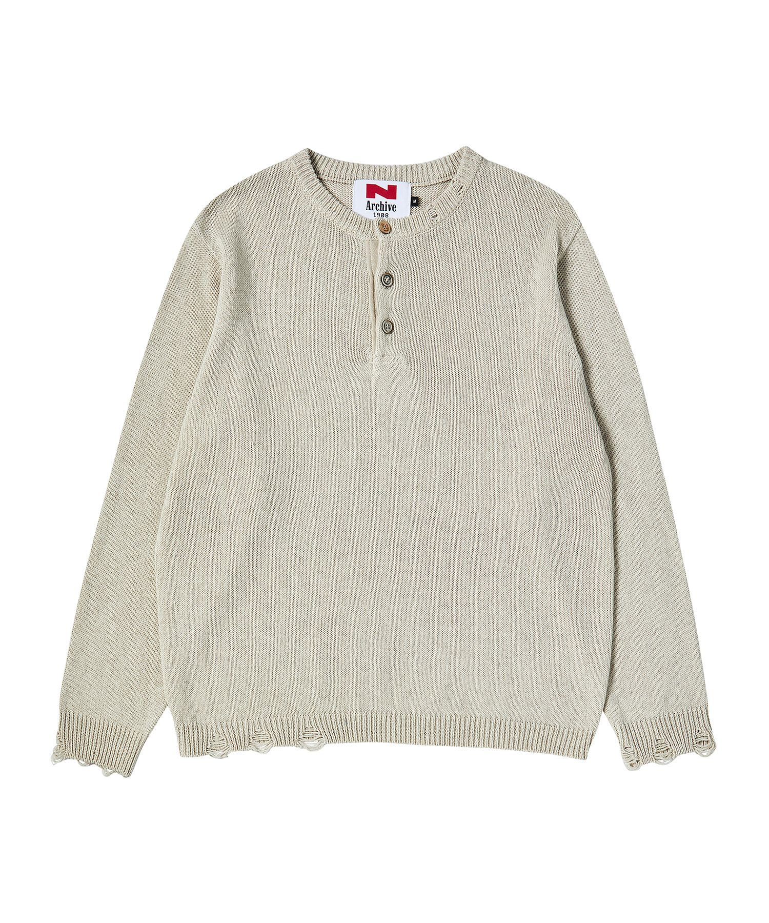 beyondclosetのLinen Blended Vintage Garment Henley Neck MUSINSA | BEYOND CLOSET [COLLECTION LINE] Linen Blended