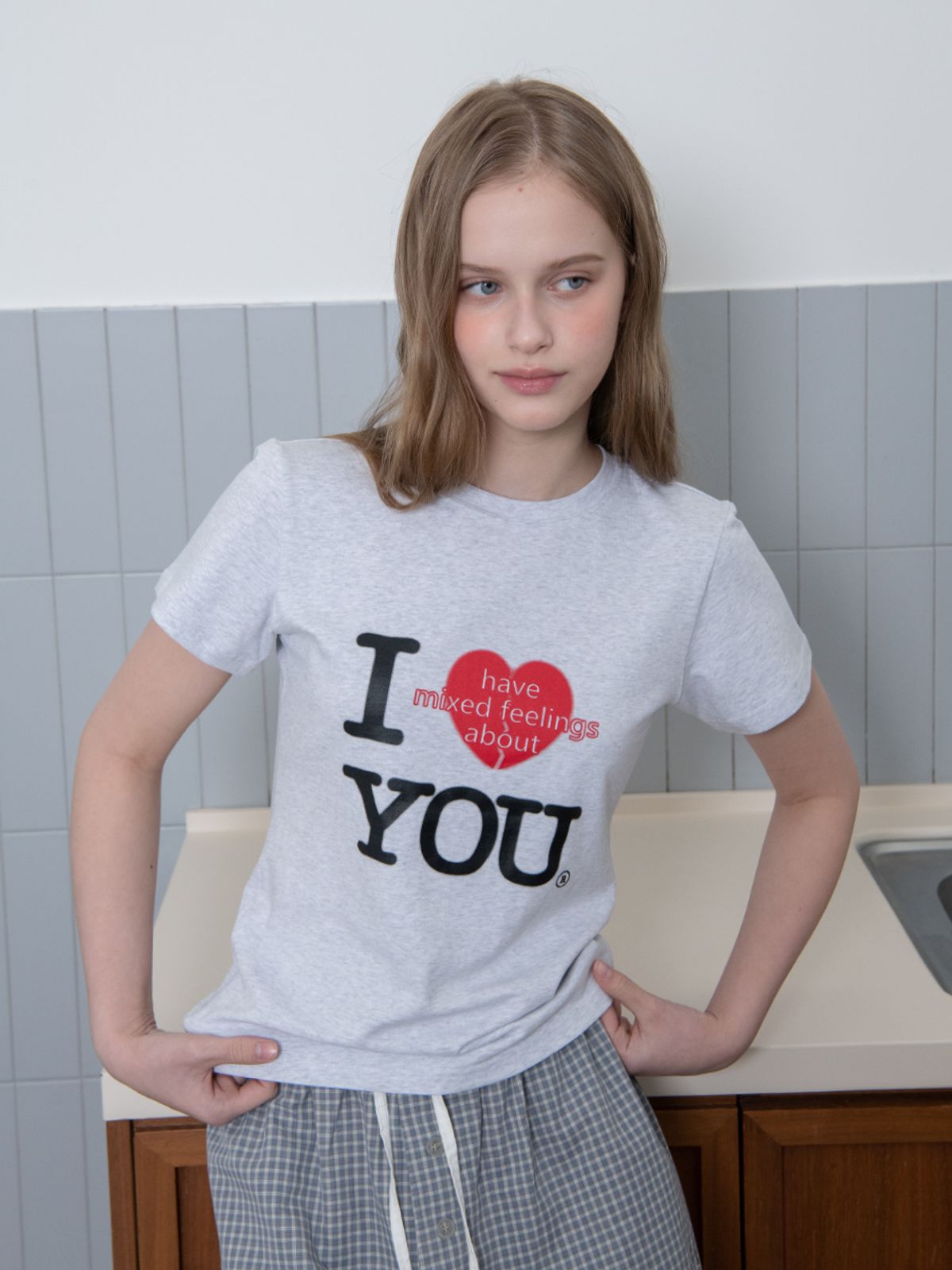 오피쉬(OAFISH) I HAVE T-SHIRT, MELANGE