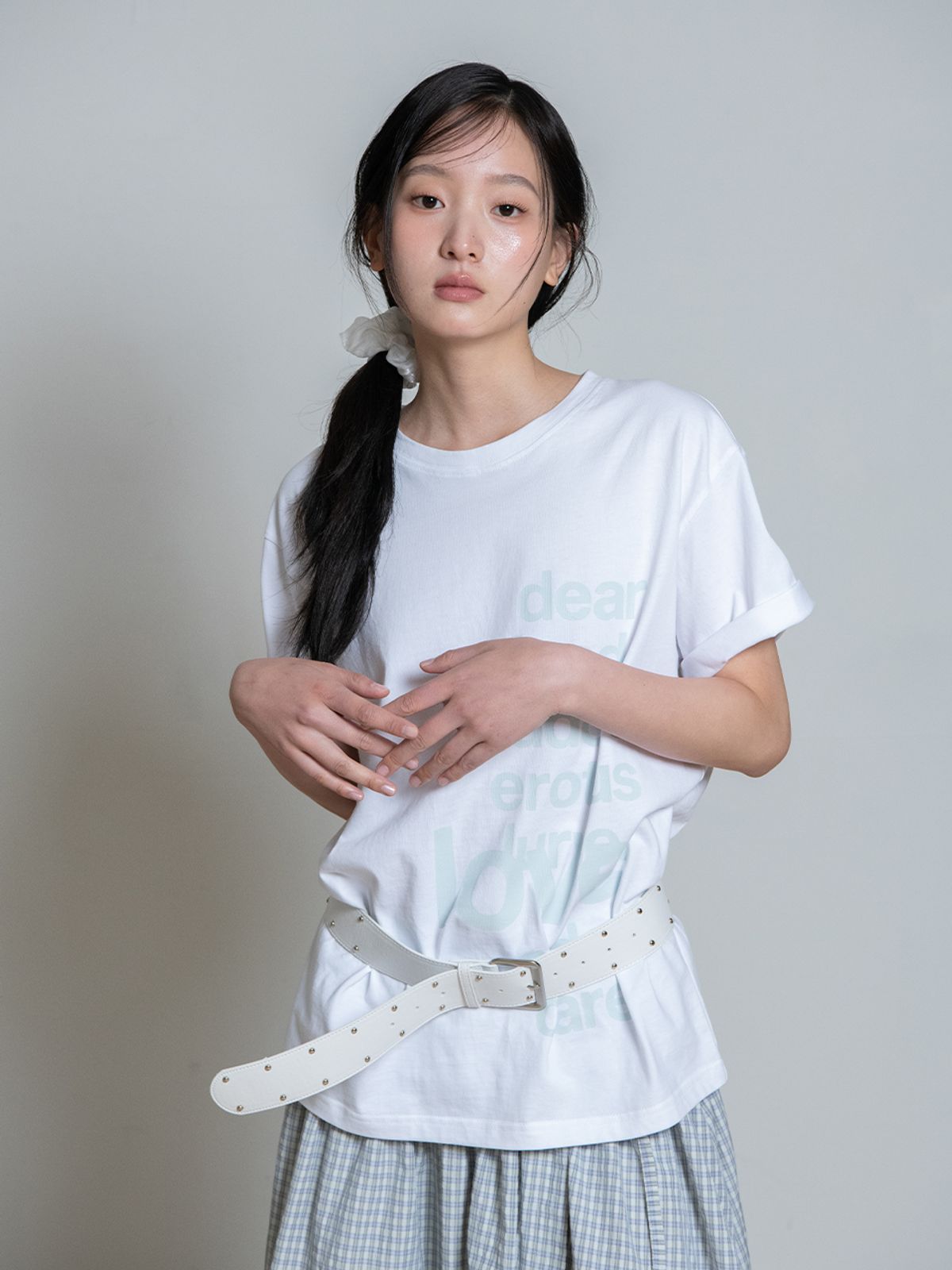 오피쉬(OAFISH) OVERFIT LETTERING T-SHIRT, WHITE