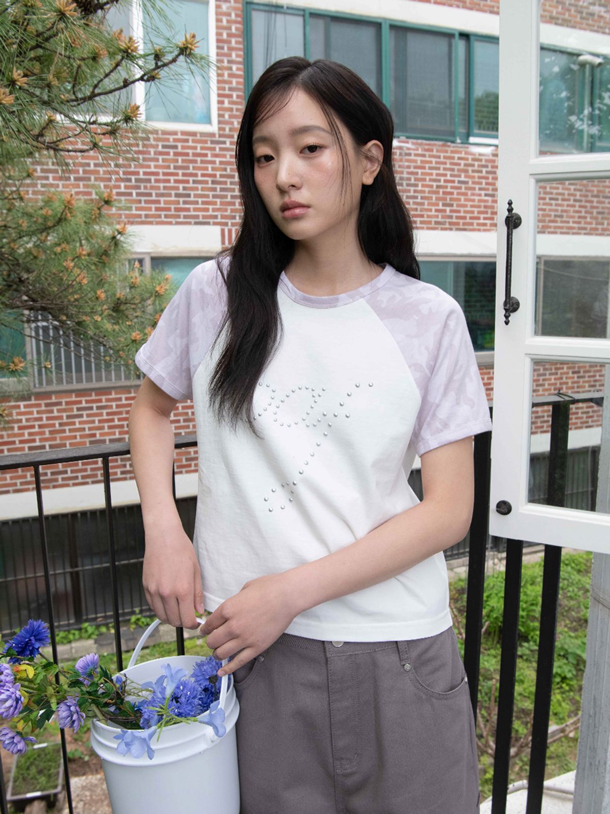 오피쉬(OAFISH) OAF CAMO RAGLAN T-SHIRT, PINK