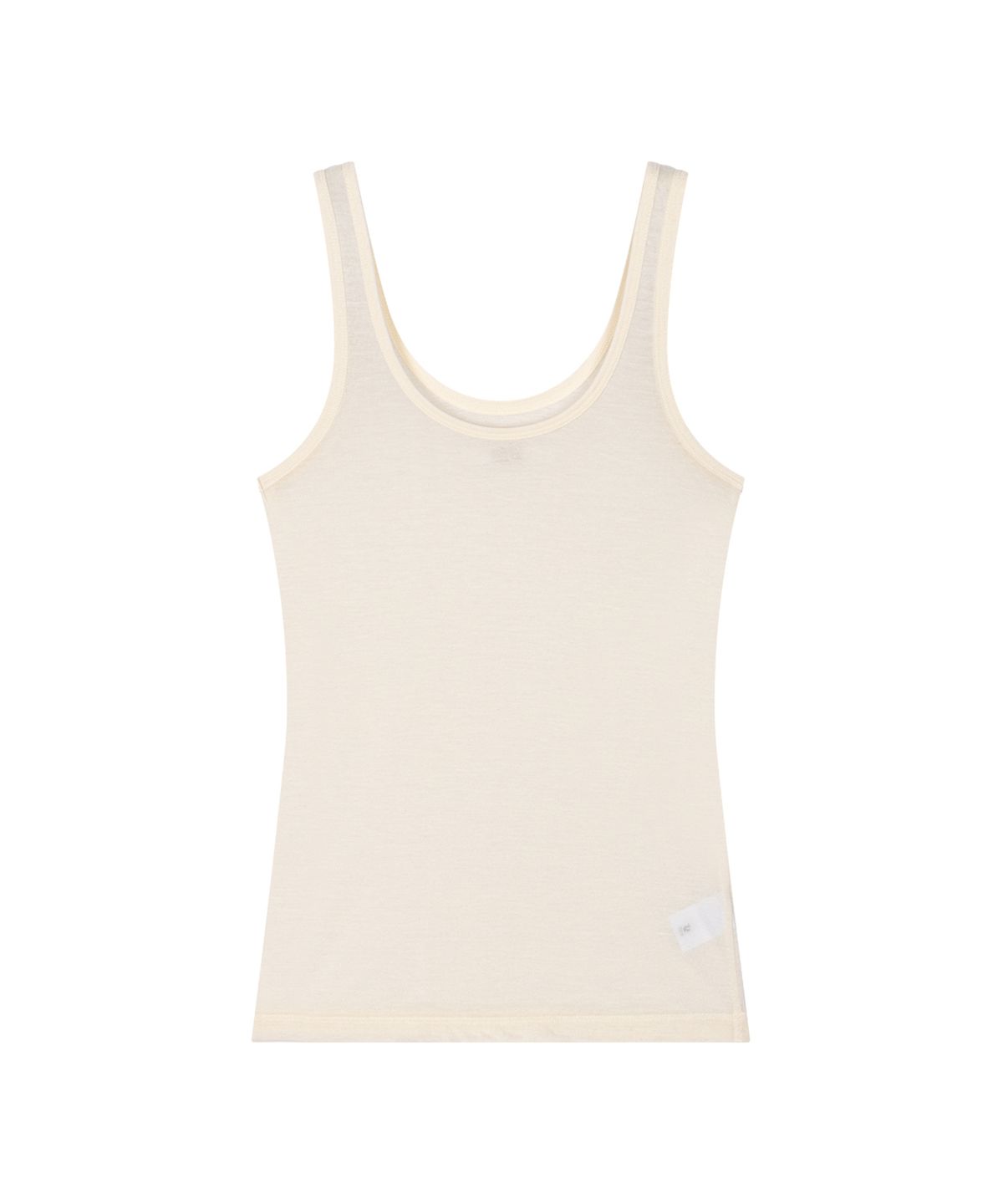 더포르타(THEPORTA) PORTA CLASSIC RIB TANK TOP, CREAM