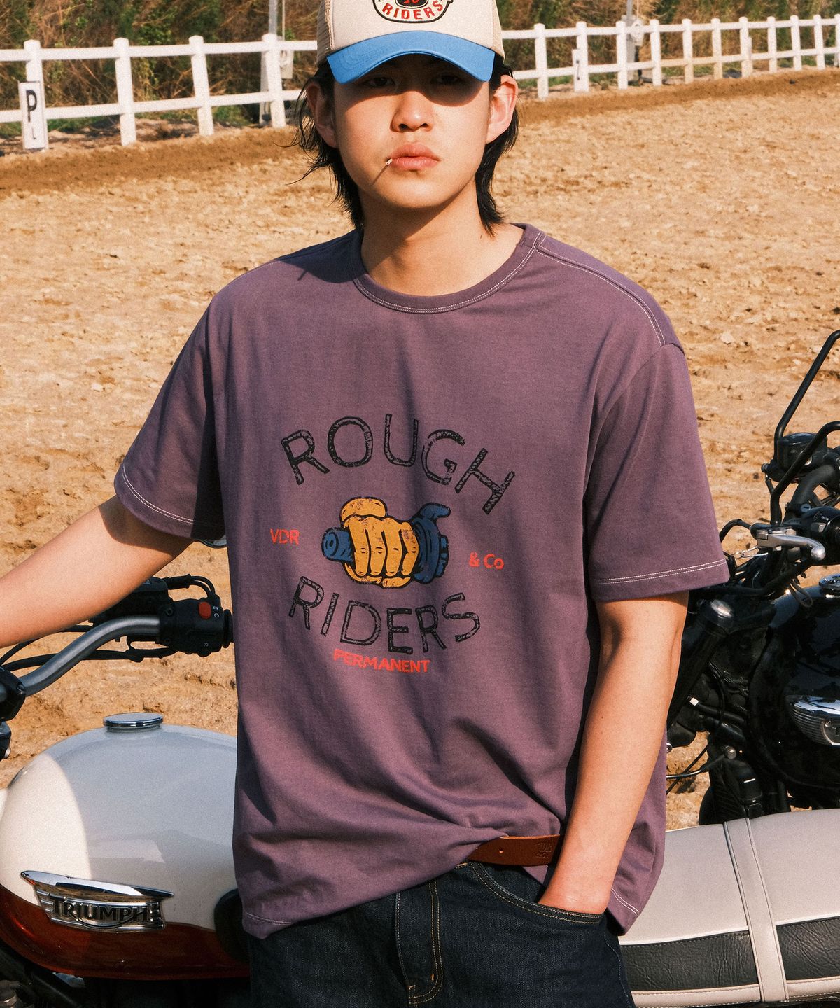 비디알(VDR) GRIP T-SHIRT [Vintage Purple]