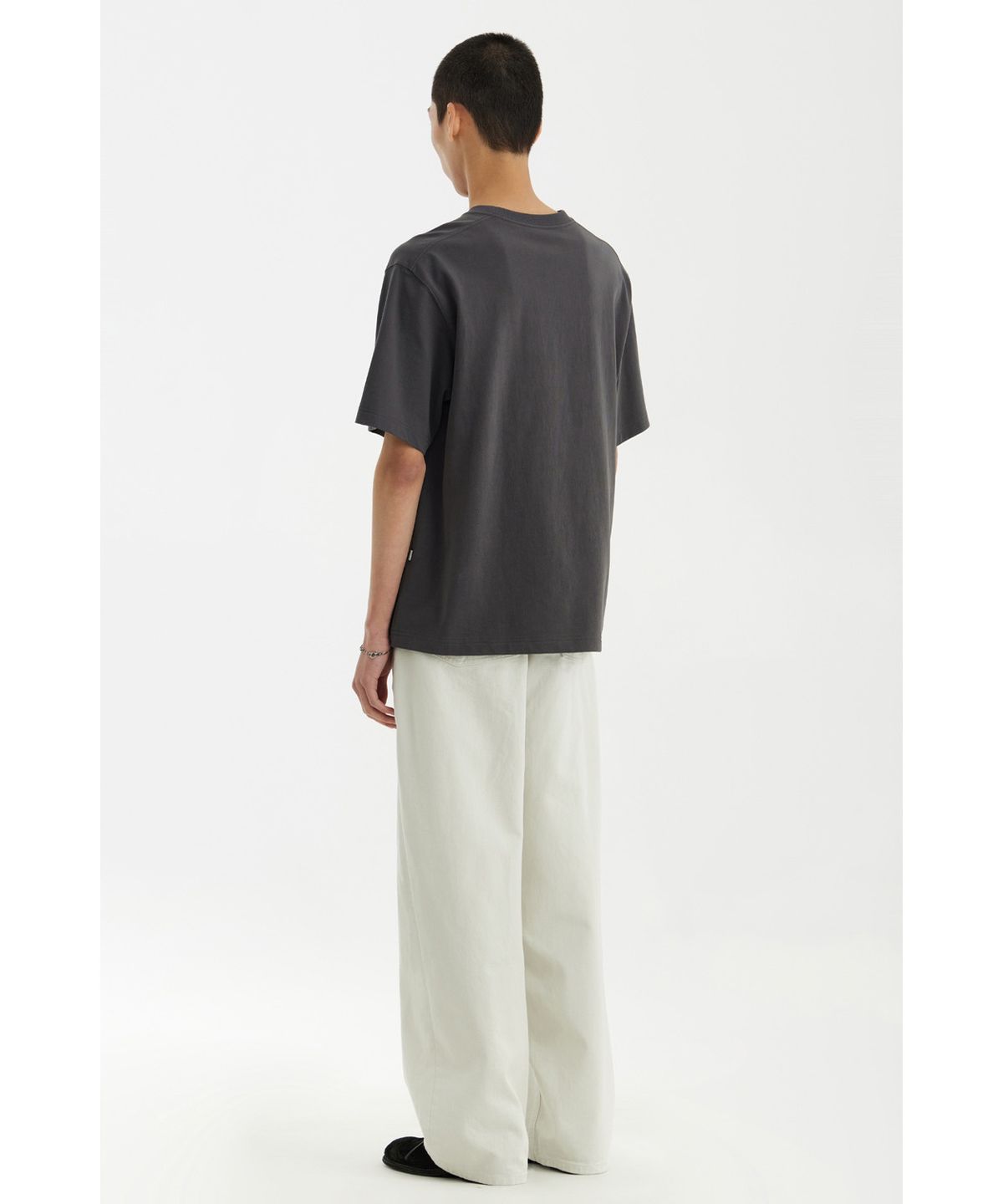 유스(YOUTH) H/S Logo T-Shirt - Charcoal Grey