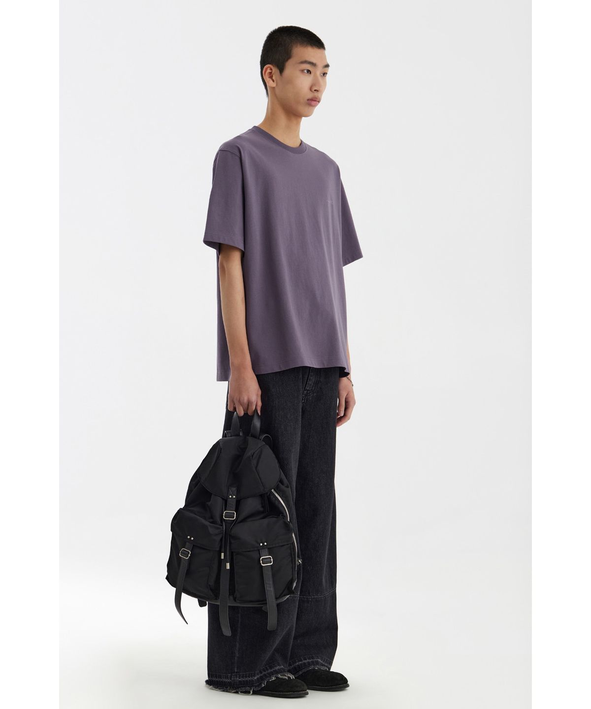 유스(YOUTH) H/S Logo T-Shirt - Purple