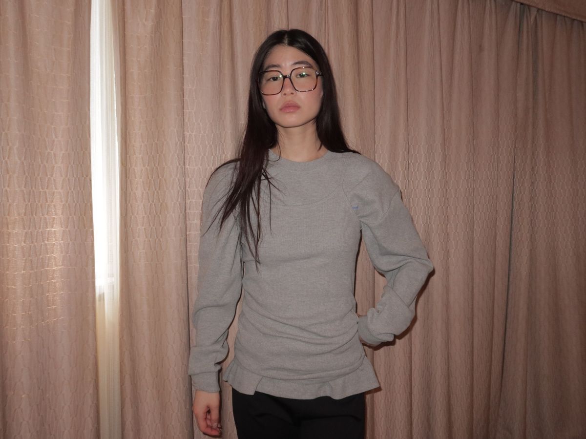 어텐즈(ATTENDS) Waffle sleeveless shirt (Gray)