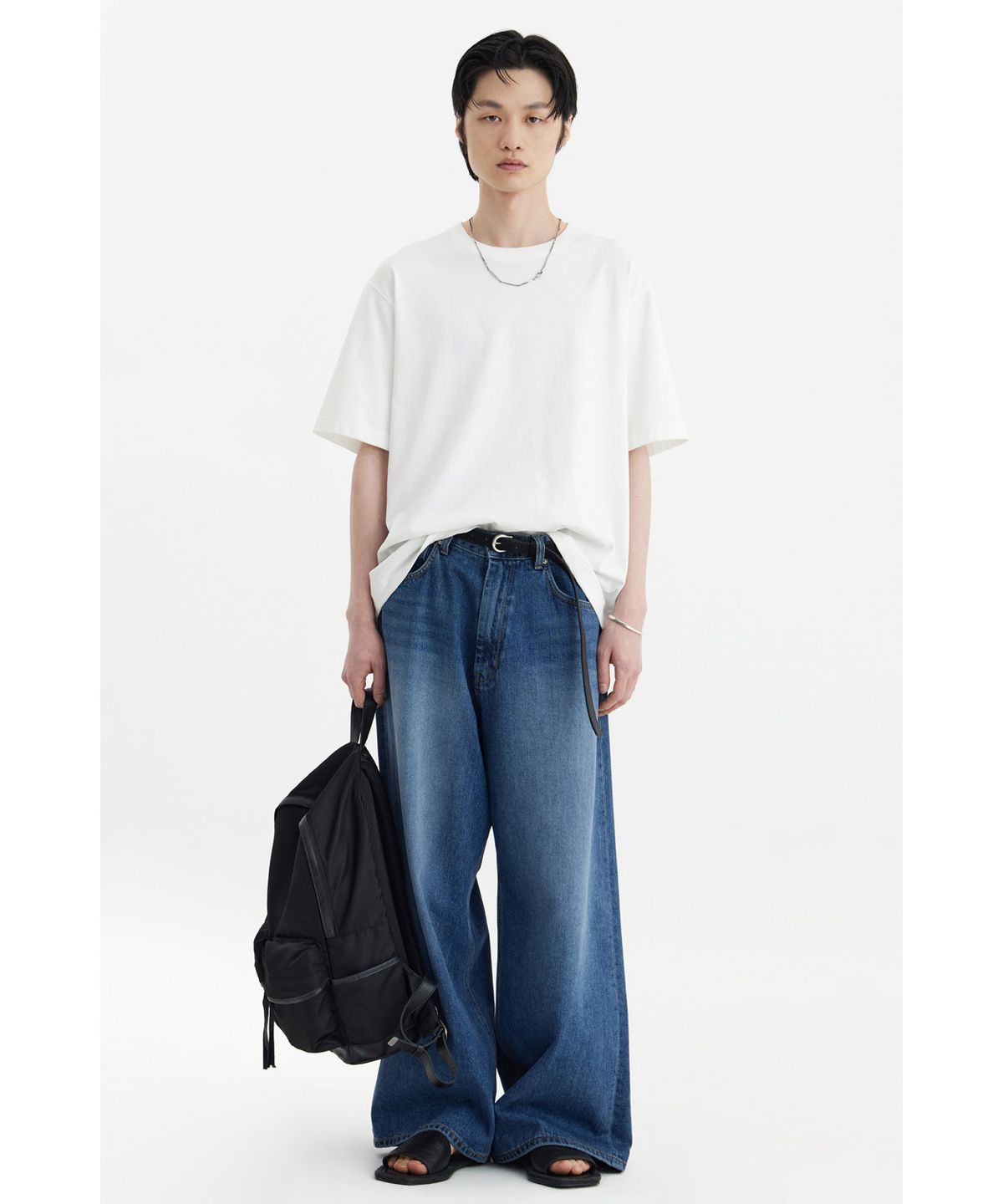 유스(YOUTH) Printing Panel T-Shirt - White