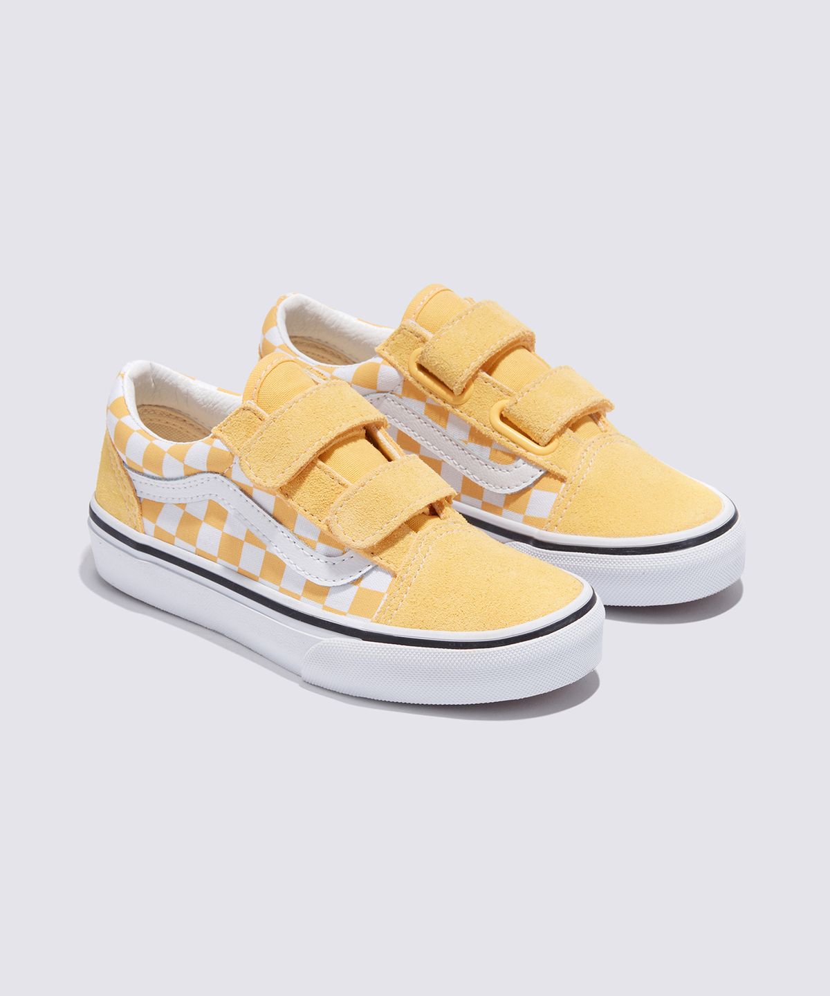 반스 키즈(VANS KIDS) 올드스쿨 V 키즈 컬러띠어리 체커보드 바나나 크림