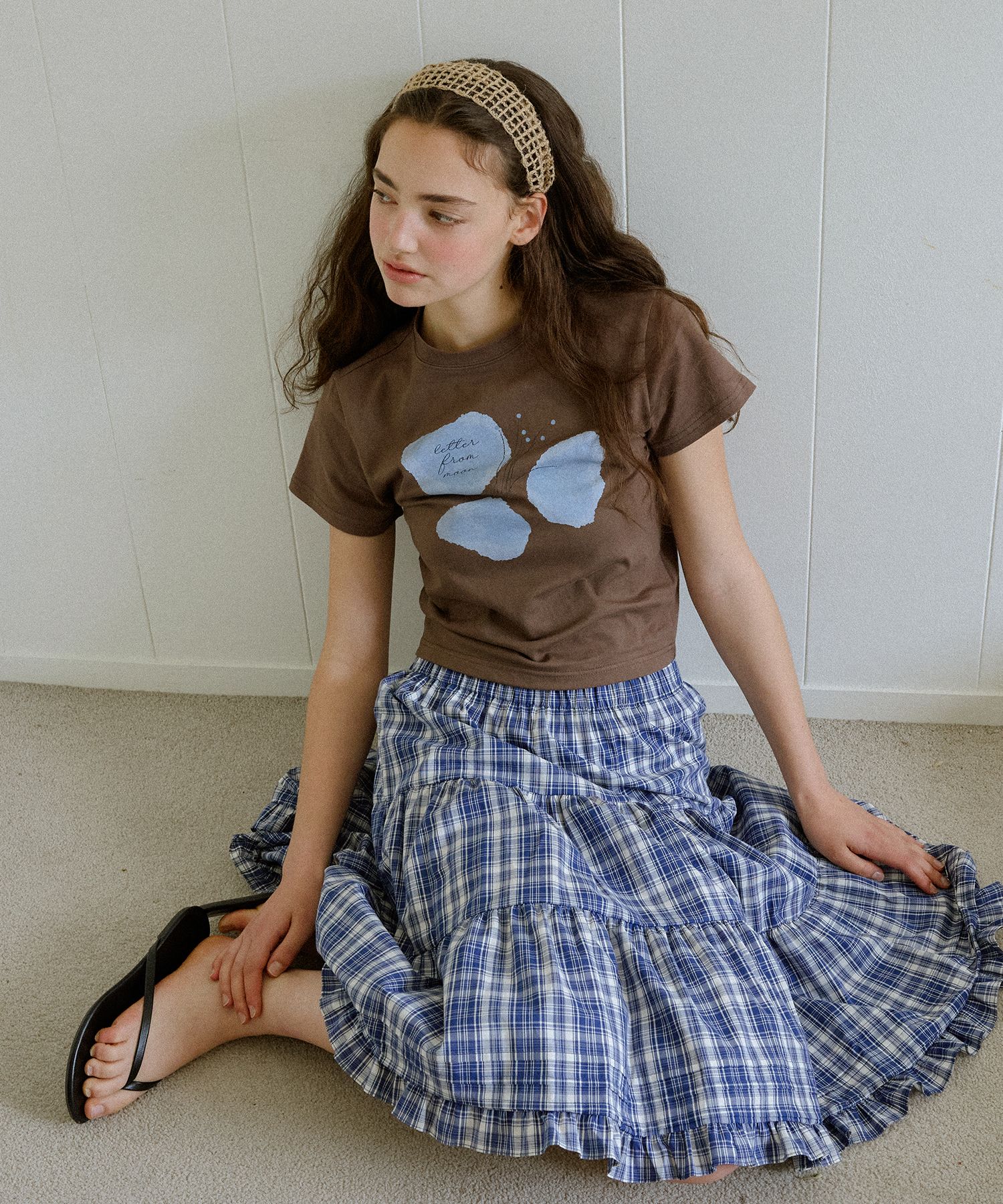 LETTER FROM MOON ♥ Bennys Cancan Midi Skirt MUSINSA | LETTER FROM MOON Bennys Cancan Midi Skirt (Blue)