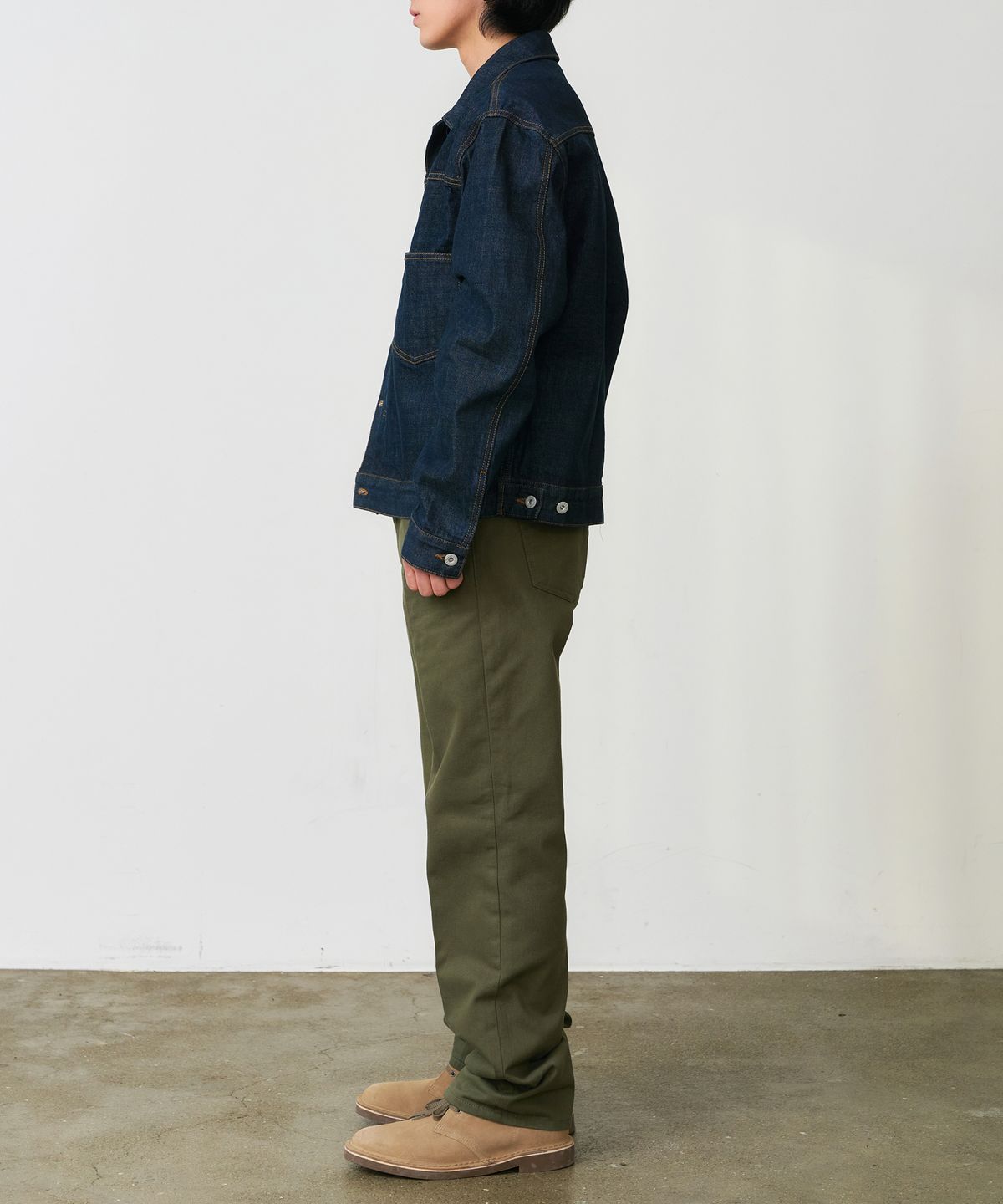 덴메이드(DENMADE) DEN0657 crease chino pants(olive)