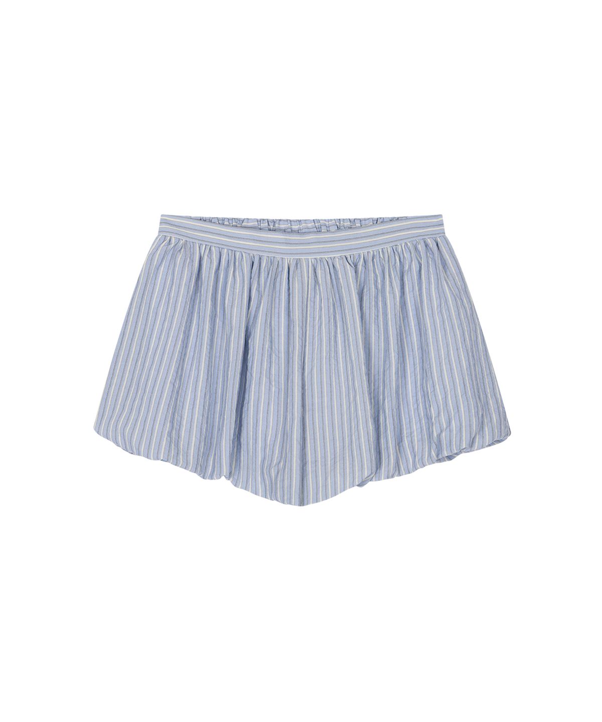 더포르타(THEPORTA) STRIPED BALLOON MICRO SHORTS, BLUE