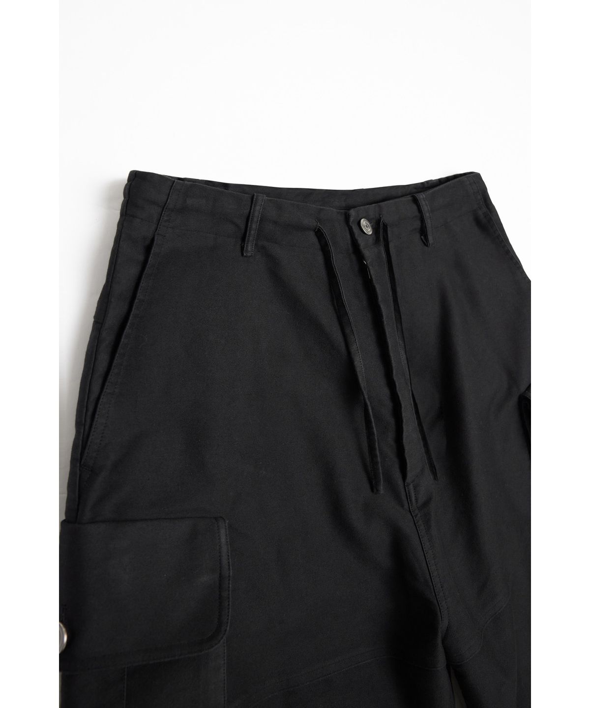 유스(YOUTH) Moleskin Cargo Half Pants - Black
