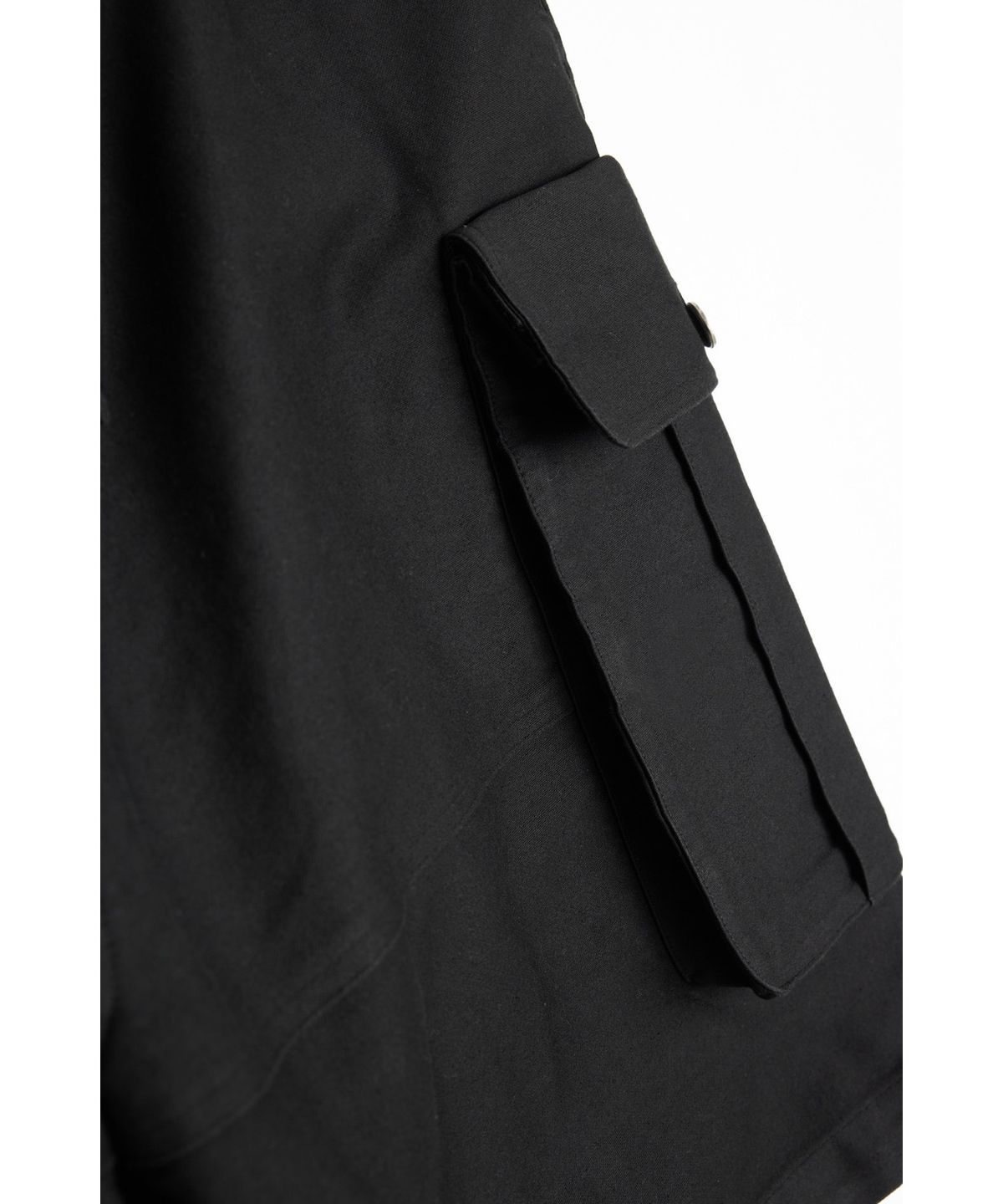 유스(YOUTH) Moleskin Cargo Half Pants - Black
