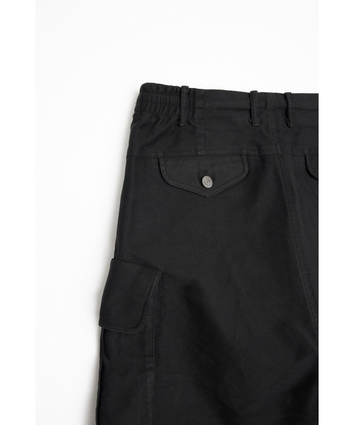 유스(YOUTH) Moleskin Cargo Half Pants - Black