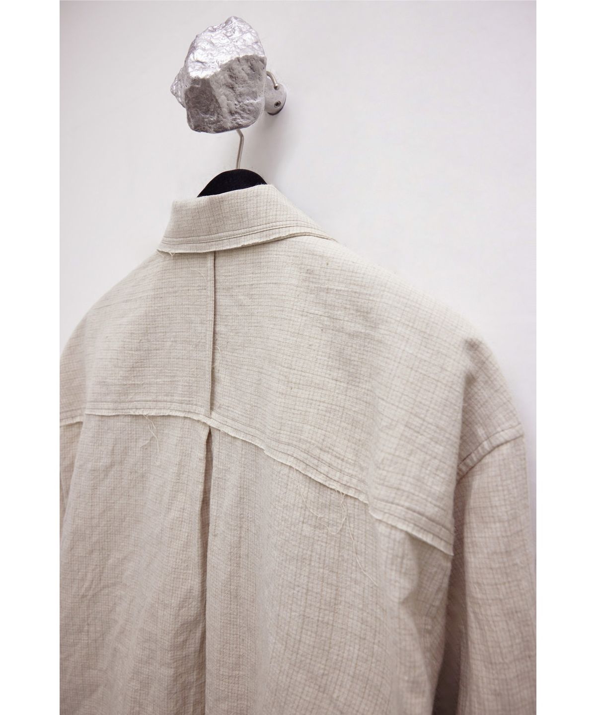 유스(YOUTH) Zipped Shirt - Beige Check