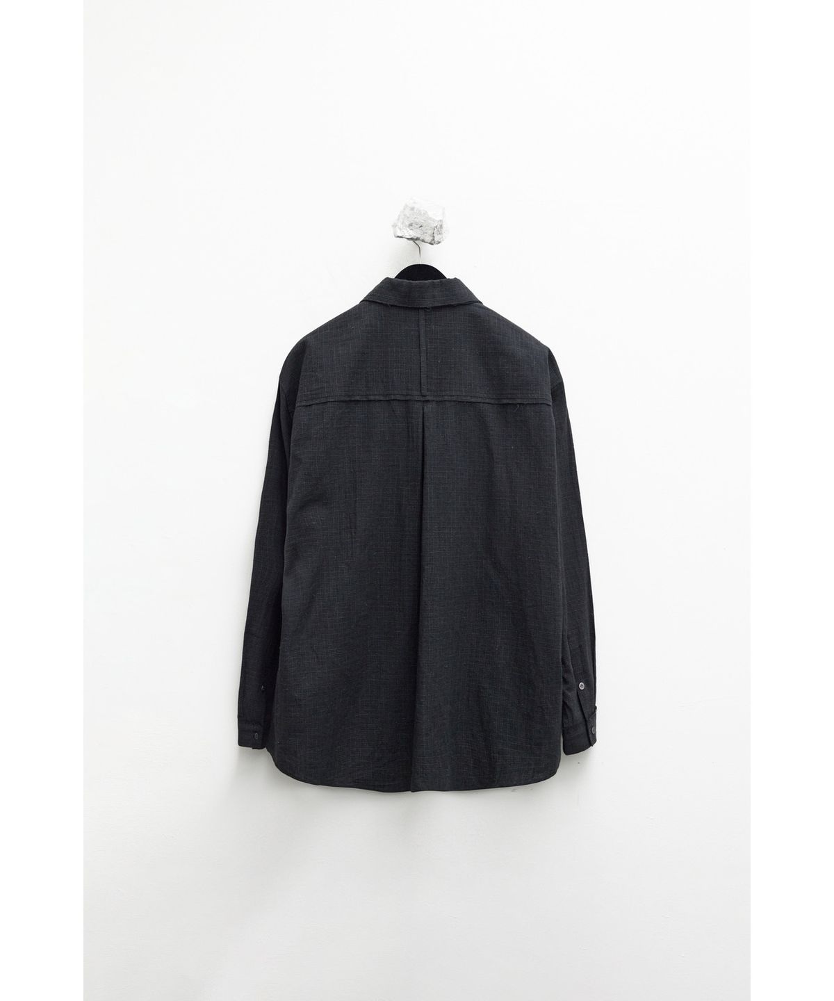 유스(YOUTH) Zipped Shirt - Black Check