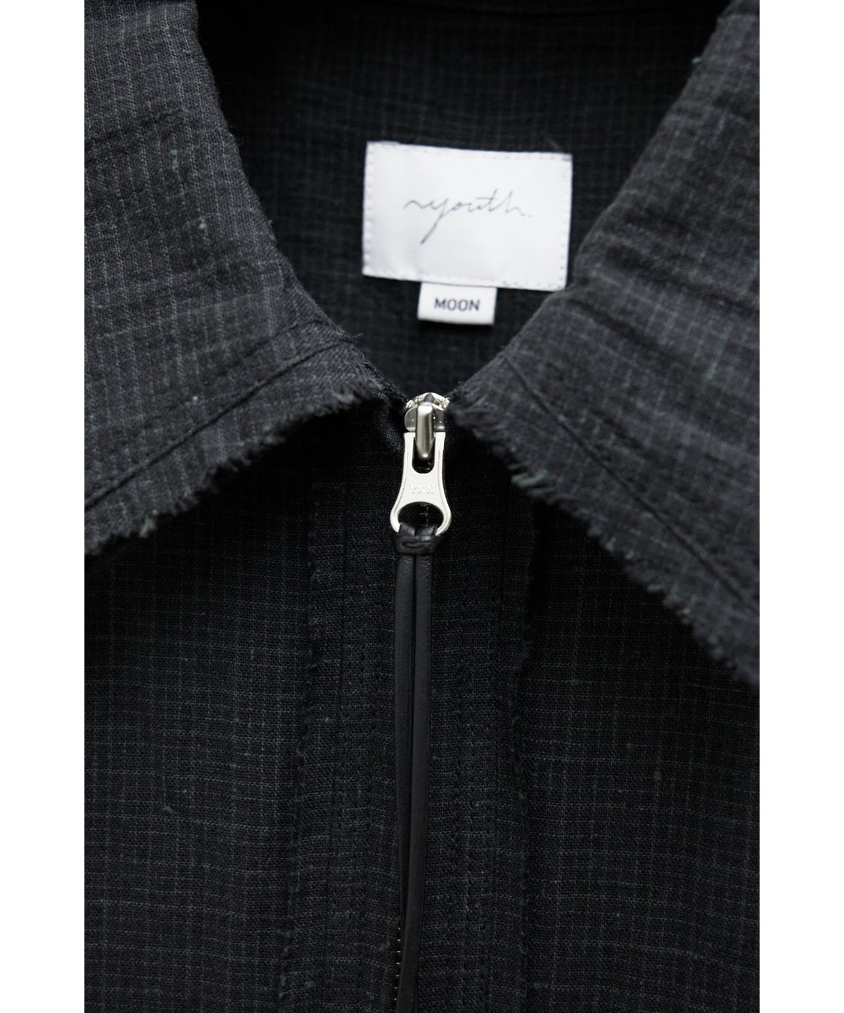 유스(YOUTH) Zipped Shirt - Black Check