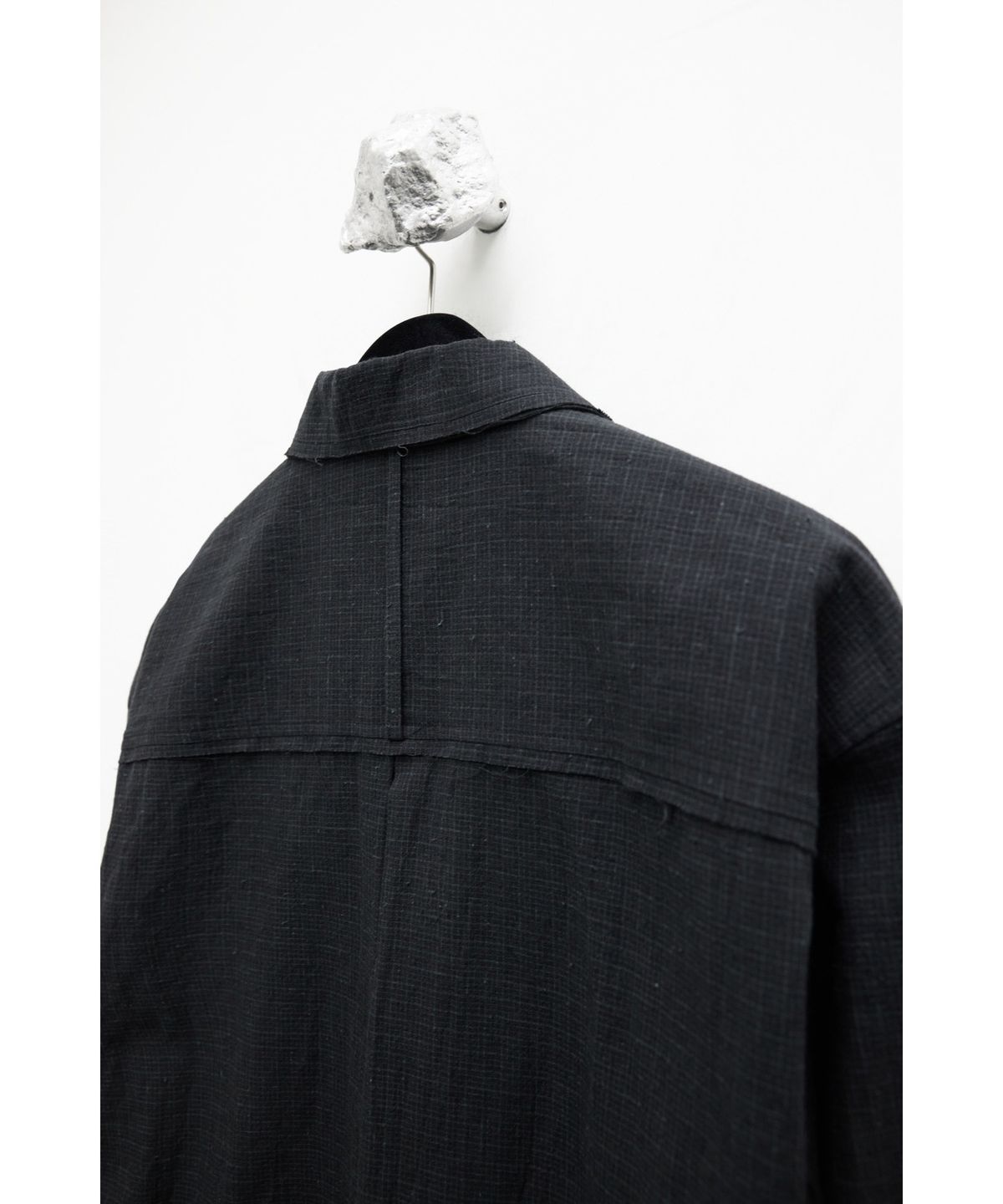 유스(YOUTH) Zipped Shirt - Black Check