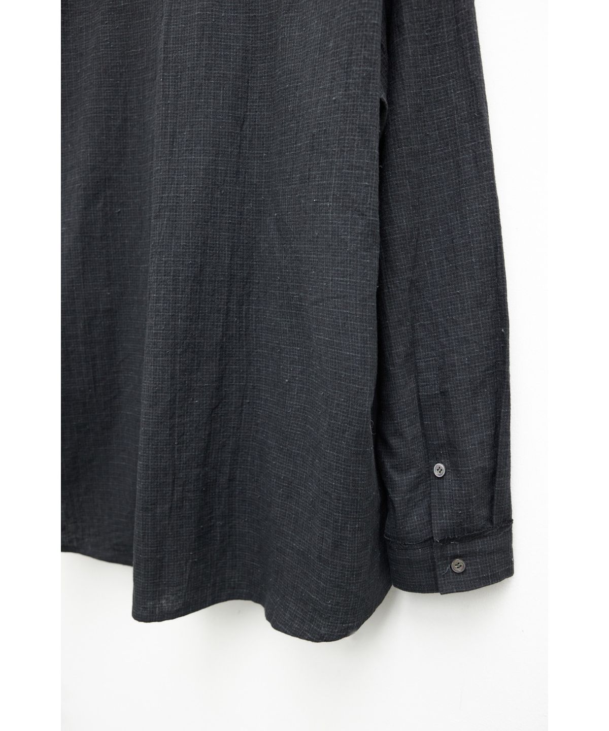 유스(YOUTH) Zipped Shirt - Black Check