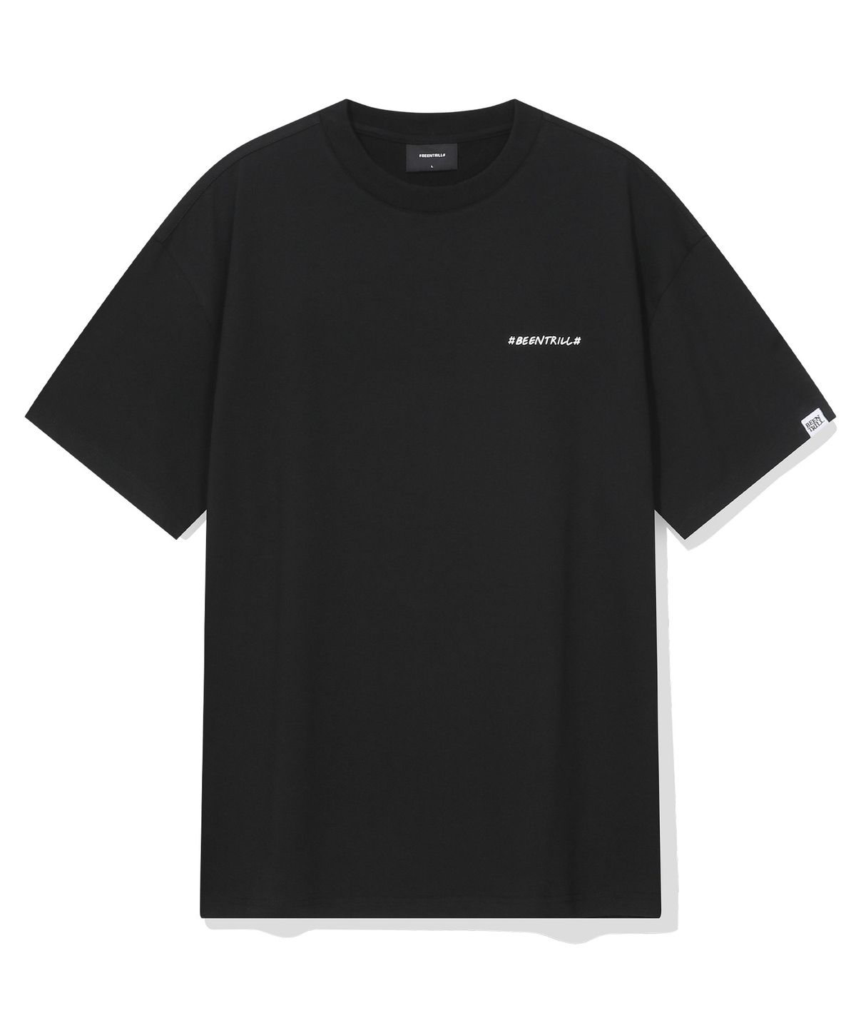 빈트릴(BEENTRILL) 데이지 해시태그 티셔츠(블랙)