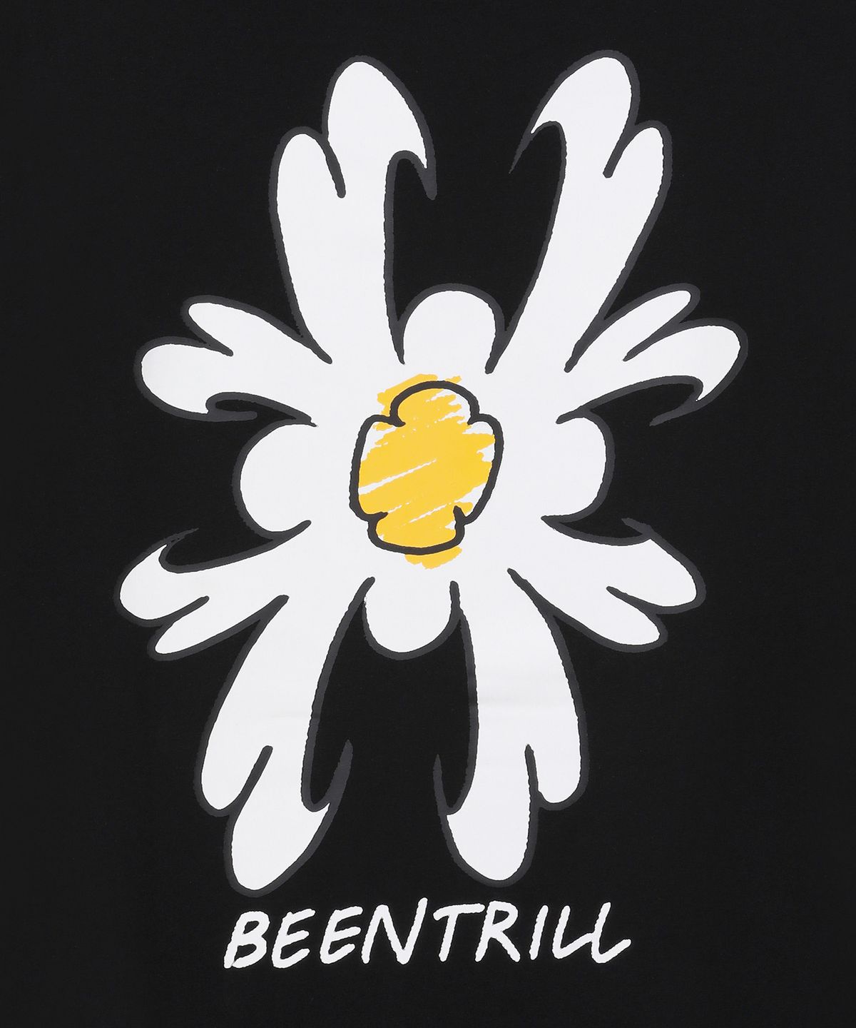 빈트릴(BEENTRILL) 데이지 해시태그 티셔츠(블랙)