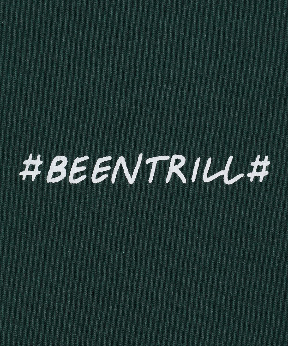 빈트릴(BEENTRILL) 데이지 해시태그 티셔츠(다크 그린)