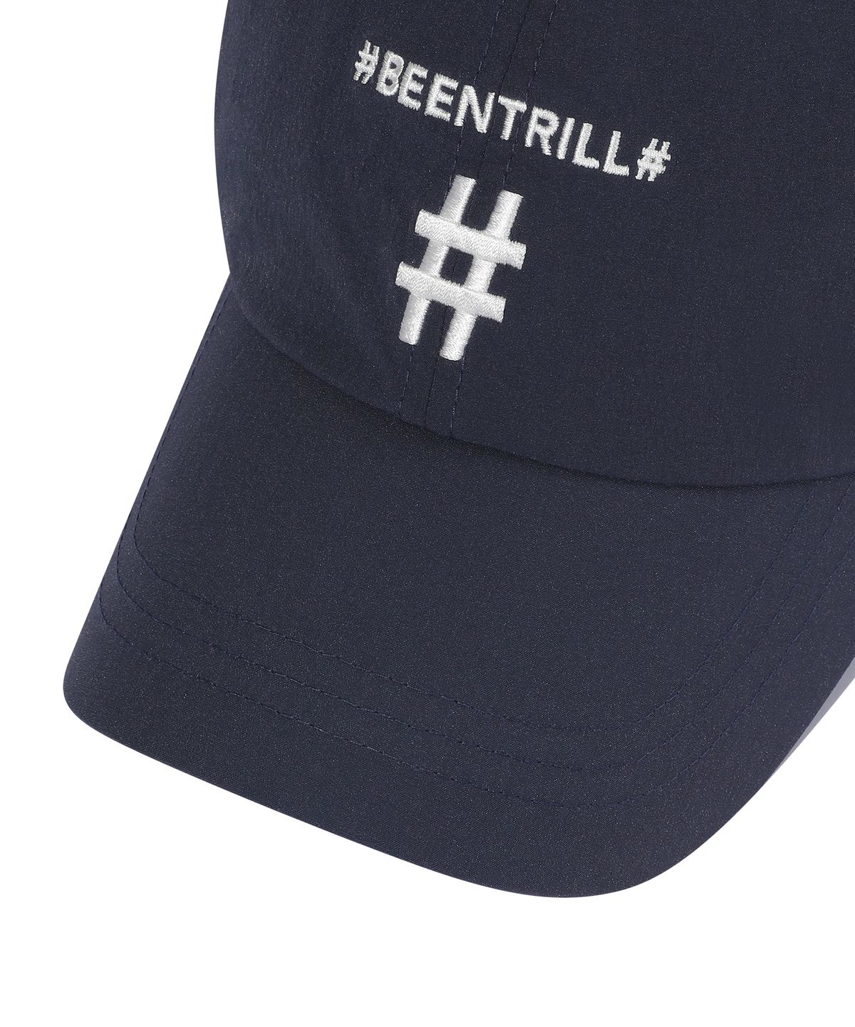 빈트릴(BEENTRILL) 우븐 테크 볼캡(인디고)