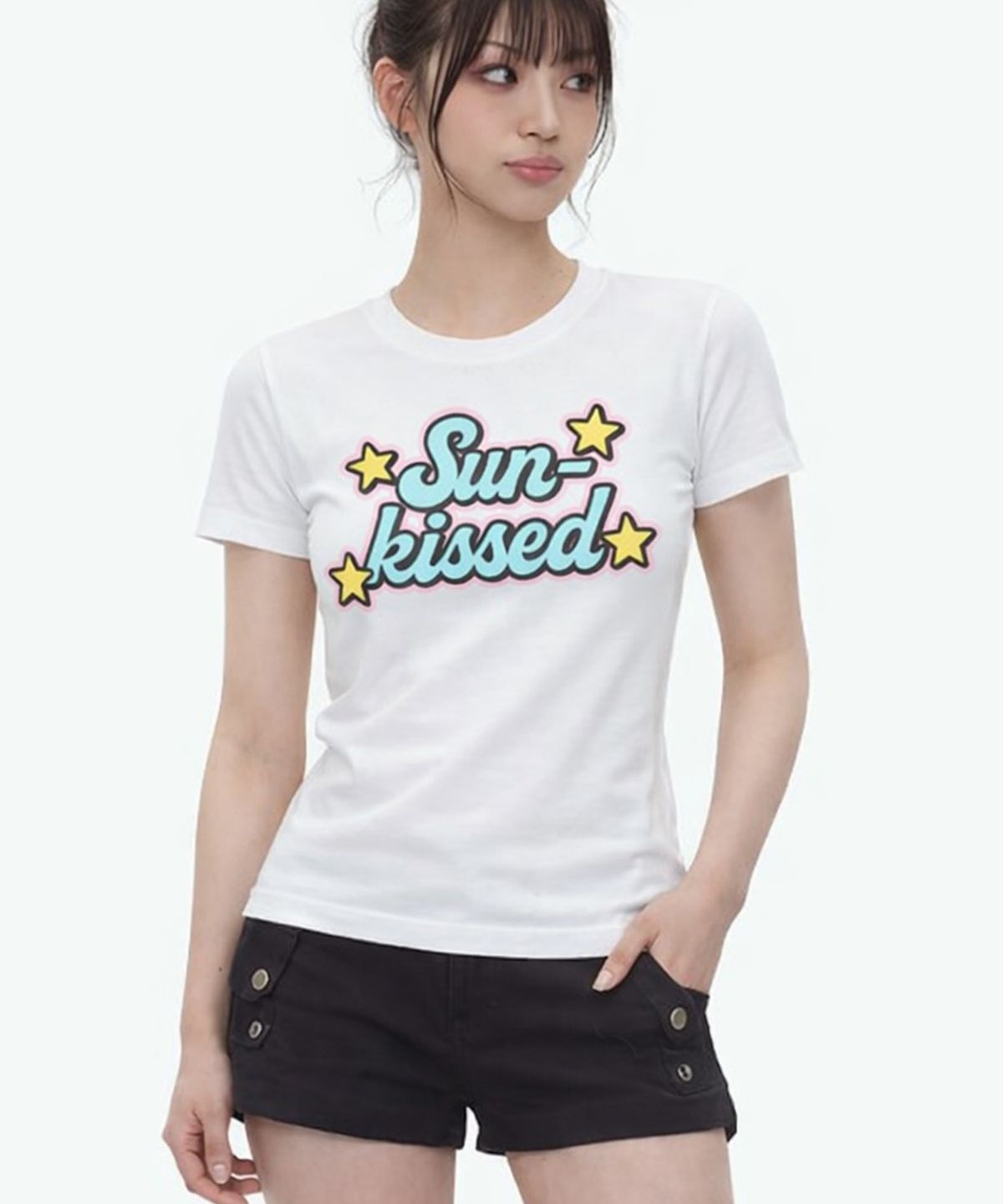 그레이버(GRAVER) [WOMAN]SUN KISSED 슬림 반팔티_2color