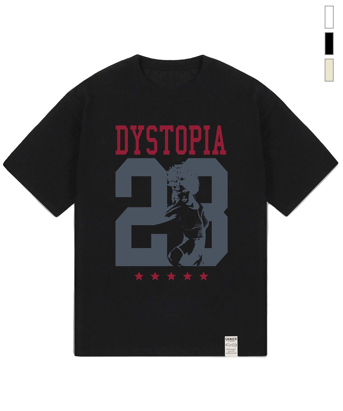 그레이버(GRAVER) [UNISEX]DYSTOPIA 반팔티_3color