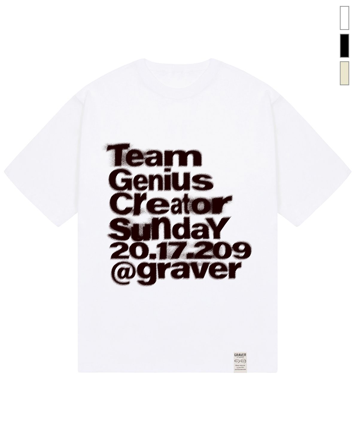 그레이버(GRAVER) [UNISEX]GT DUSTY 반팔티_3color
