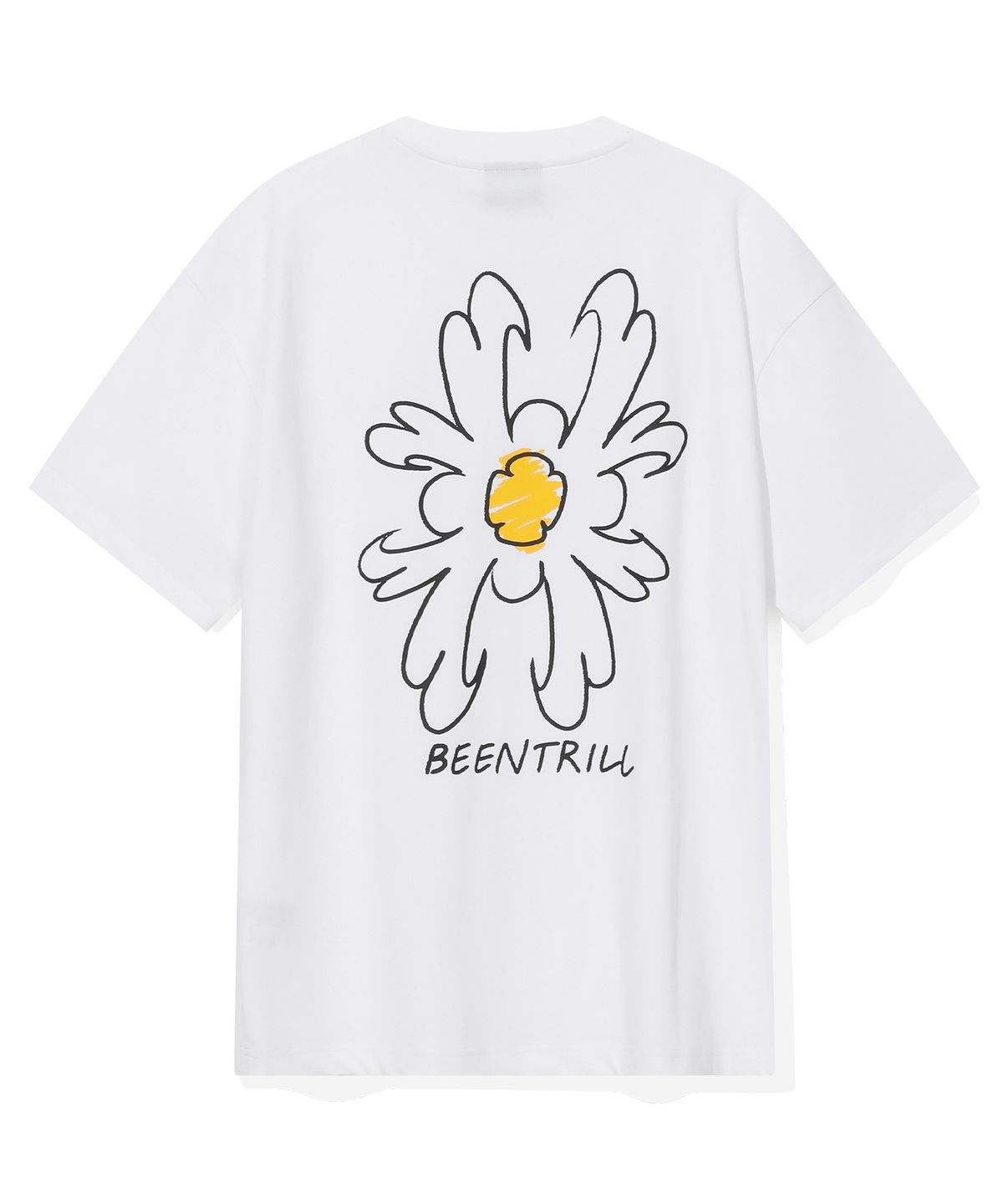 빈트릴(BEENTRILL) 데이지 해시태그 티셔츠(화이트)